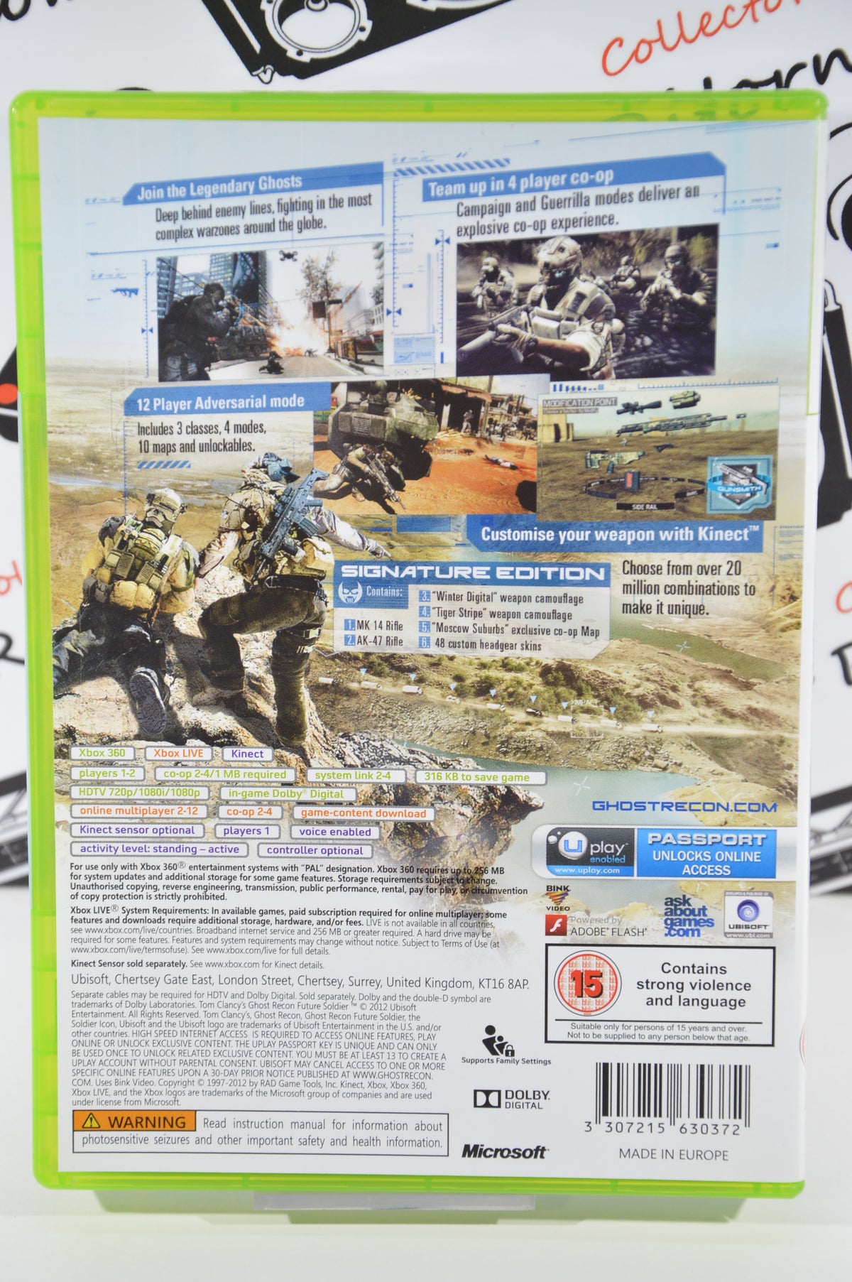 Ghost Recon future soldier signature edition Xbox 360 15+ Inglese