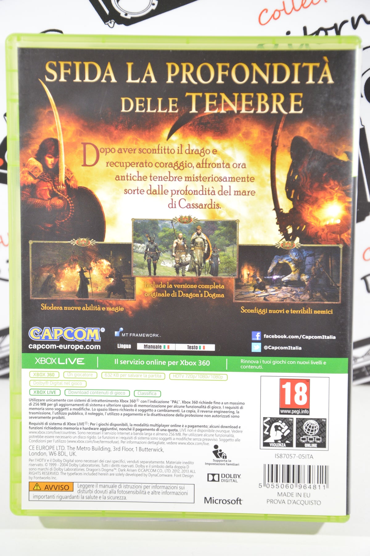 Dragon's dogma dark arisen Xbox 360 18+ Multilingua
