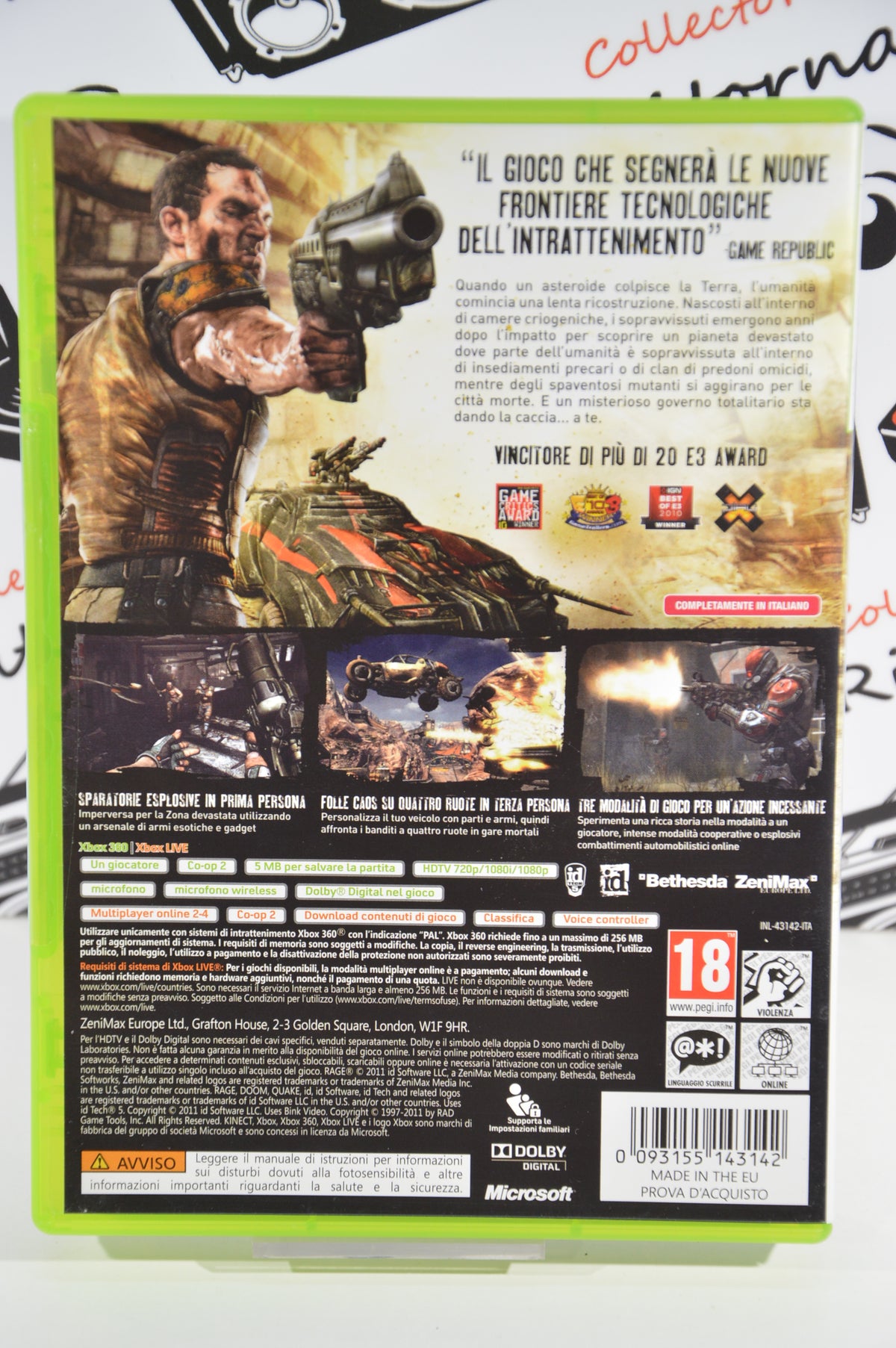 Rage anarchy edition Xbox 360 18+ Multilingua