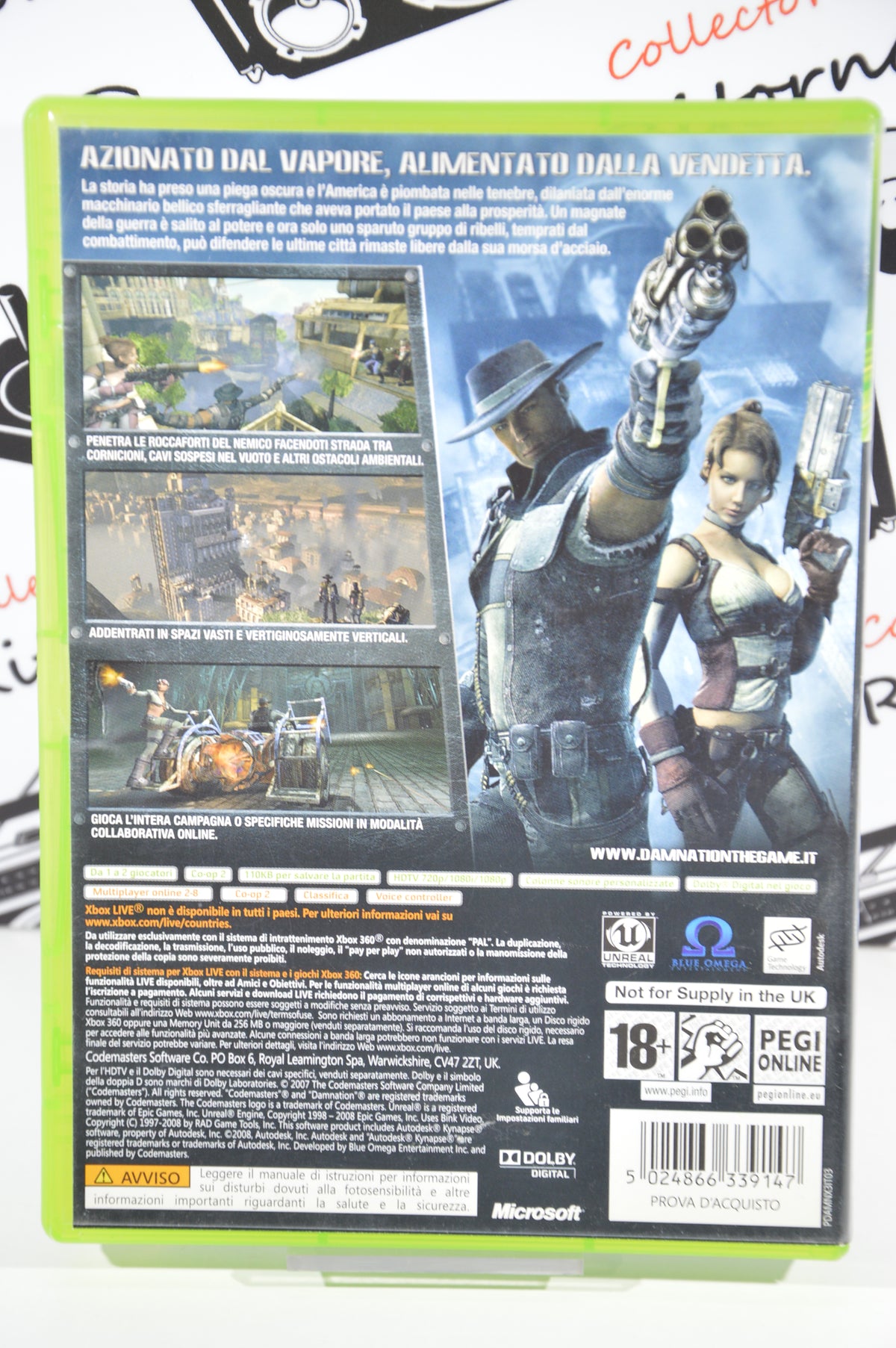 Damnation Xbox 360 18+ Multilingua