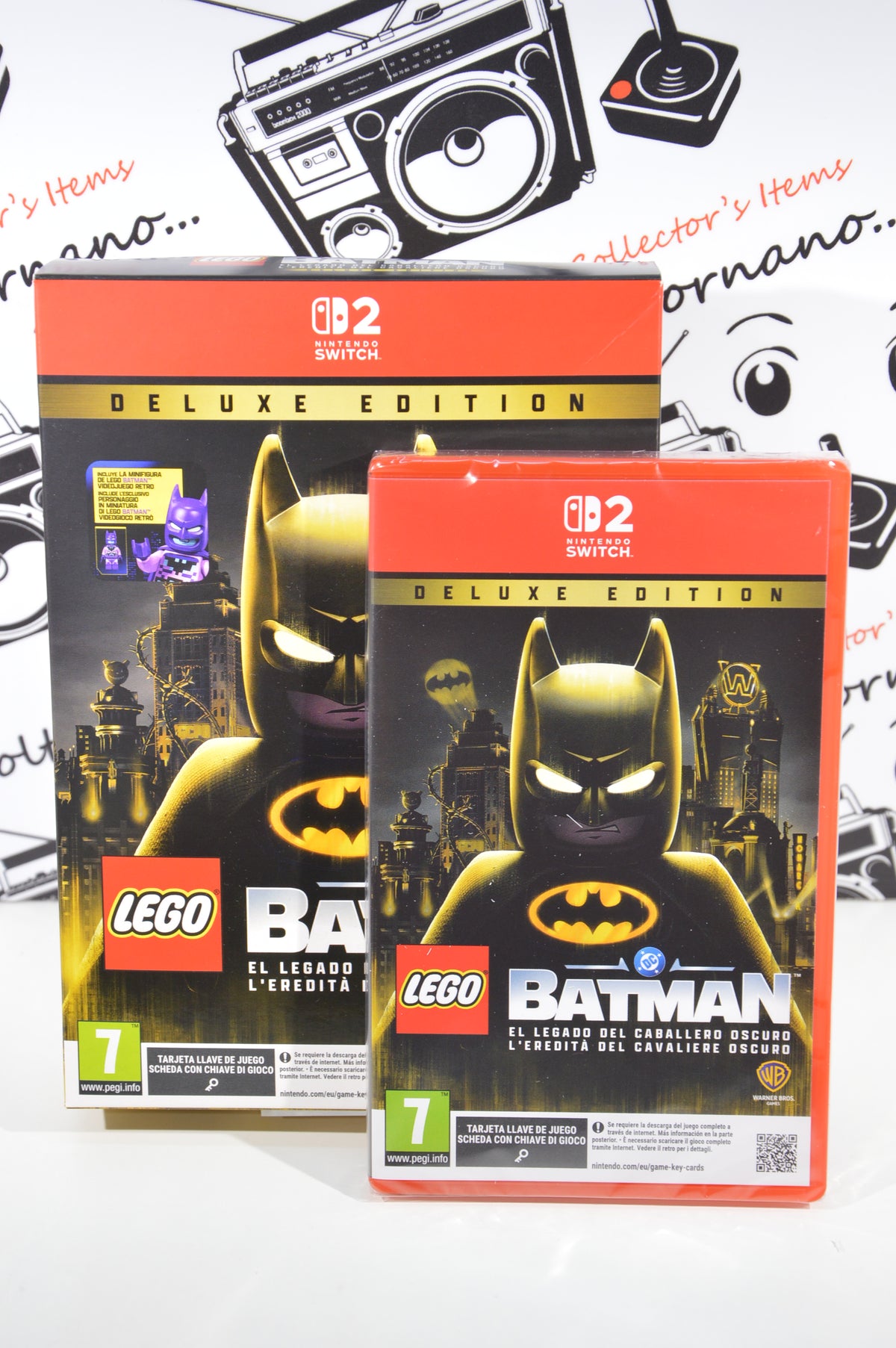 Lego Batman deluxe edition Nintendo Switch 2 7+ NO minifigure