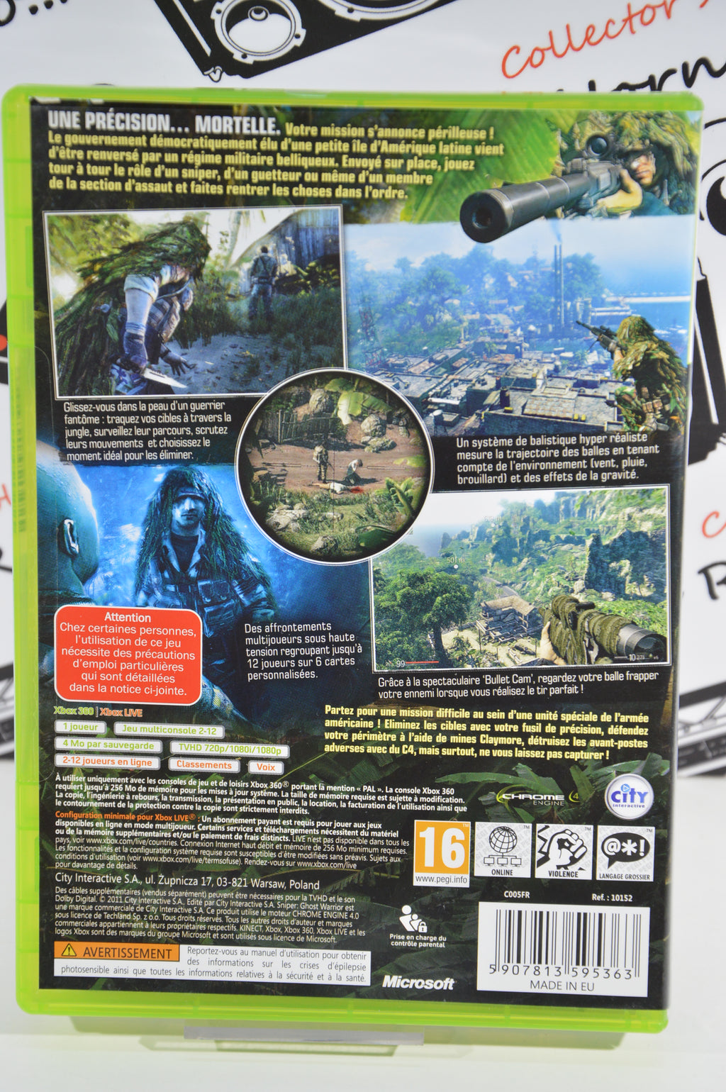 Sniper ghost warrior Gold edition Xbox 360 16+ Multilingua con gadget