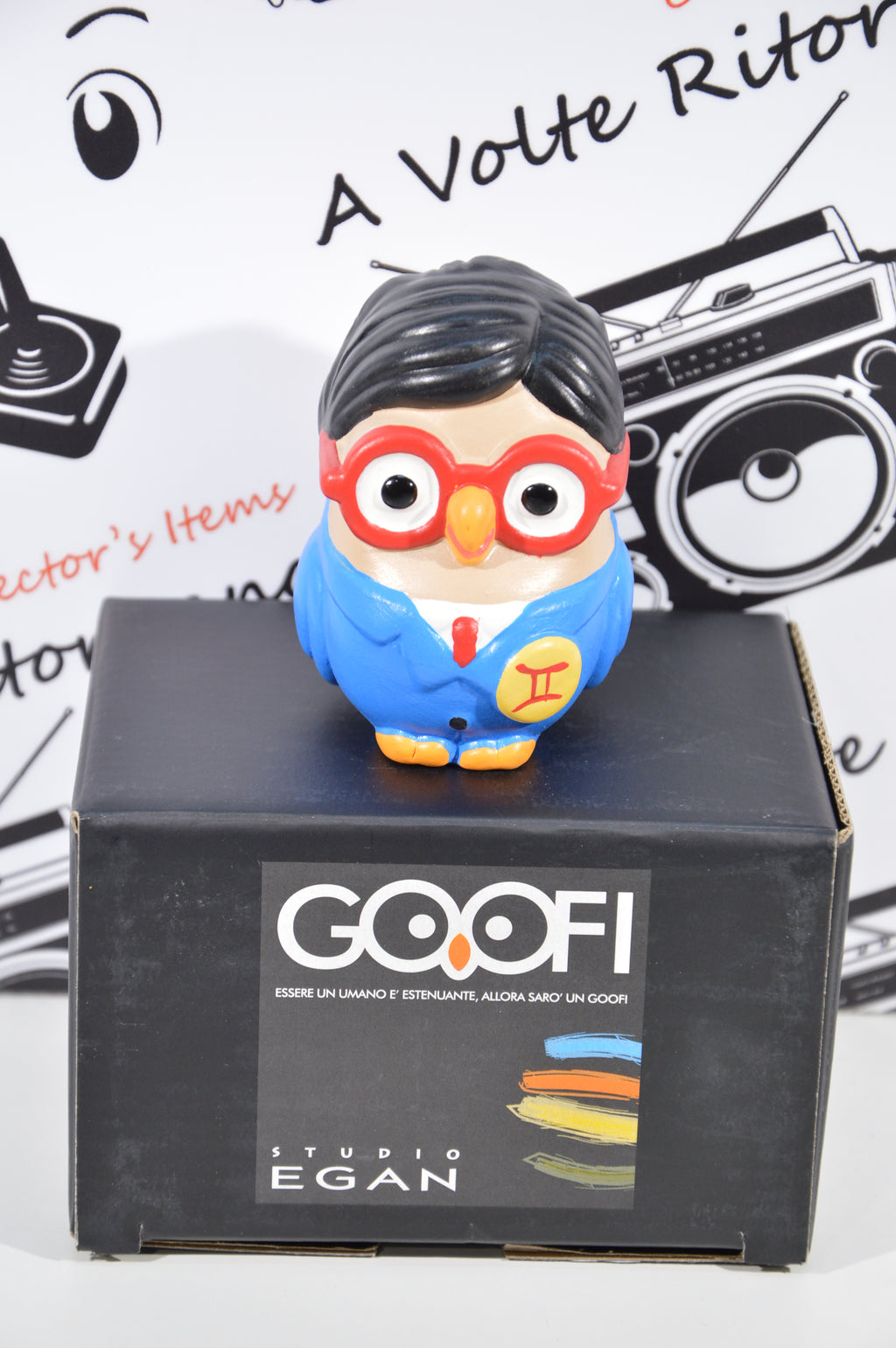 Goofi studio Egan Gemelli zodiaco idea regalo gufi da collezione in ceramica