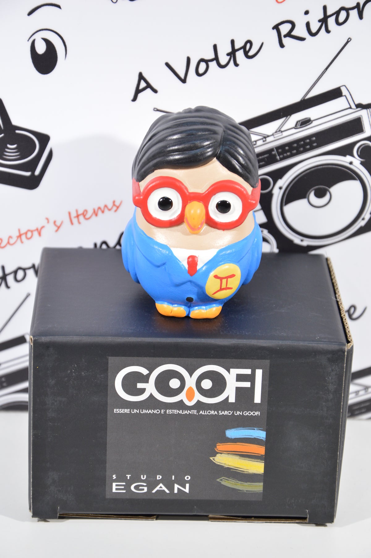 Goofi studio Egan Gemelli zodiaco idea regalo gufi da collezione in ceramica