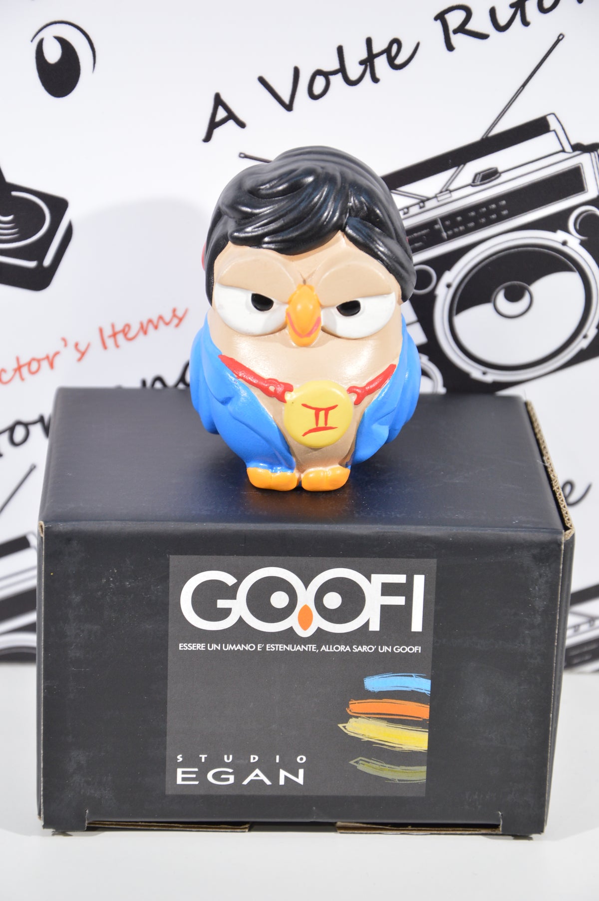 Goofi studio Egan Gemelli zodiaco idea regalo gufi da collezione in ceramica