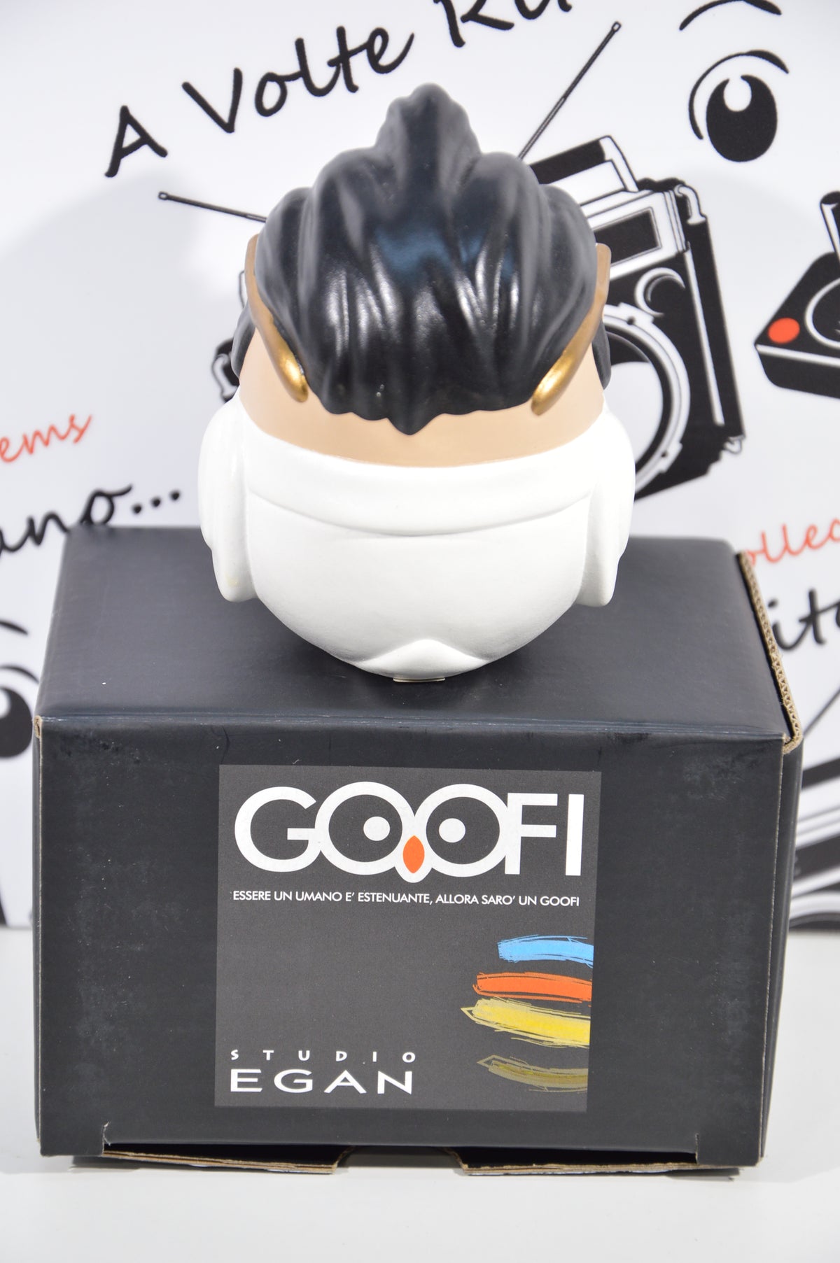 Goofi studio Egan Elvis Presley idea regalo gufi da collezione in ceramica
