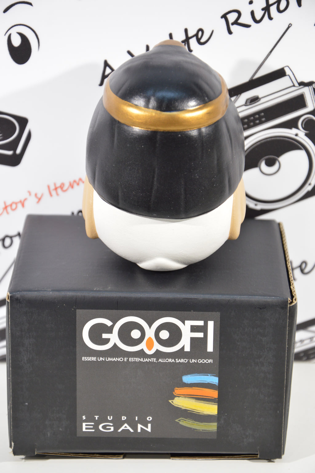 Goofi studio Egan Cleopatra idea regalo gufi da collezione in ceramica