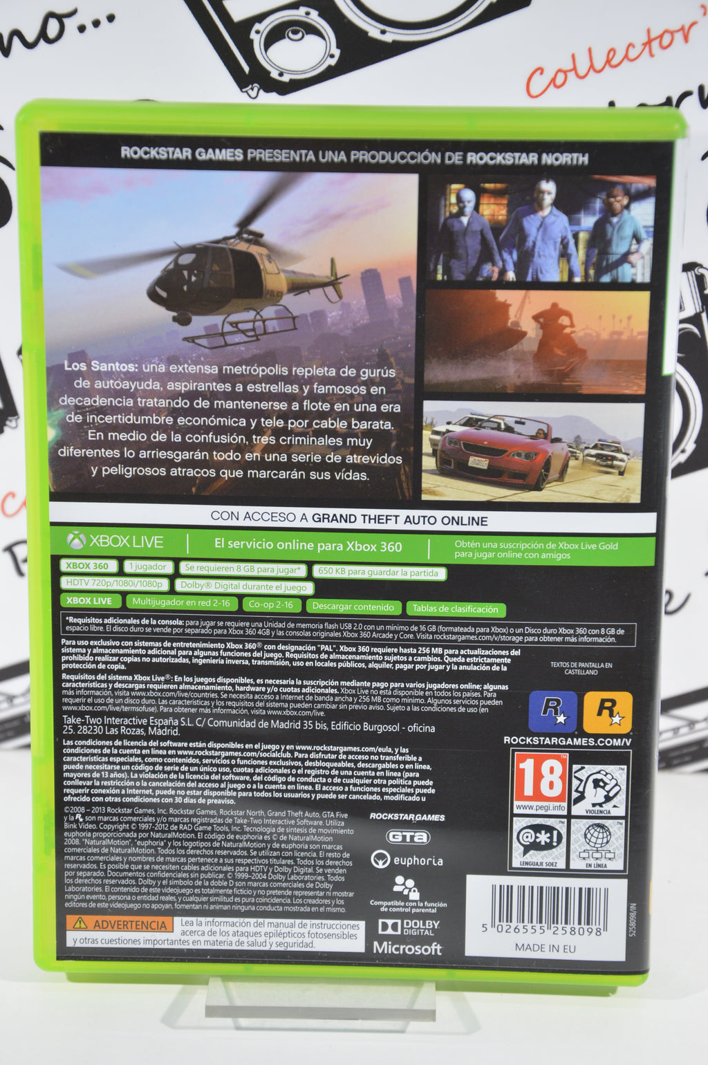 Grand theft auto V Gta V Xbox 360 18+ Multilingua con mappa