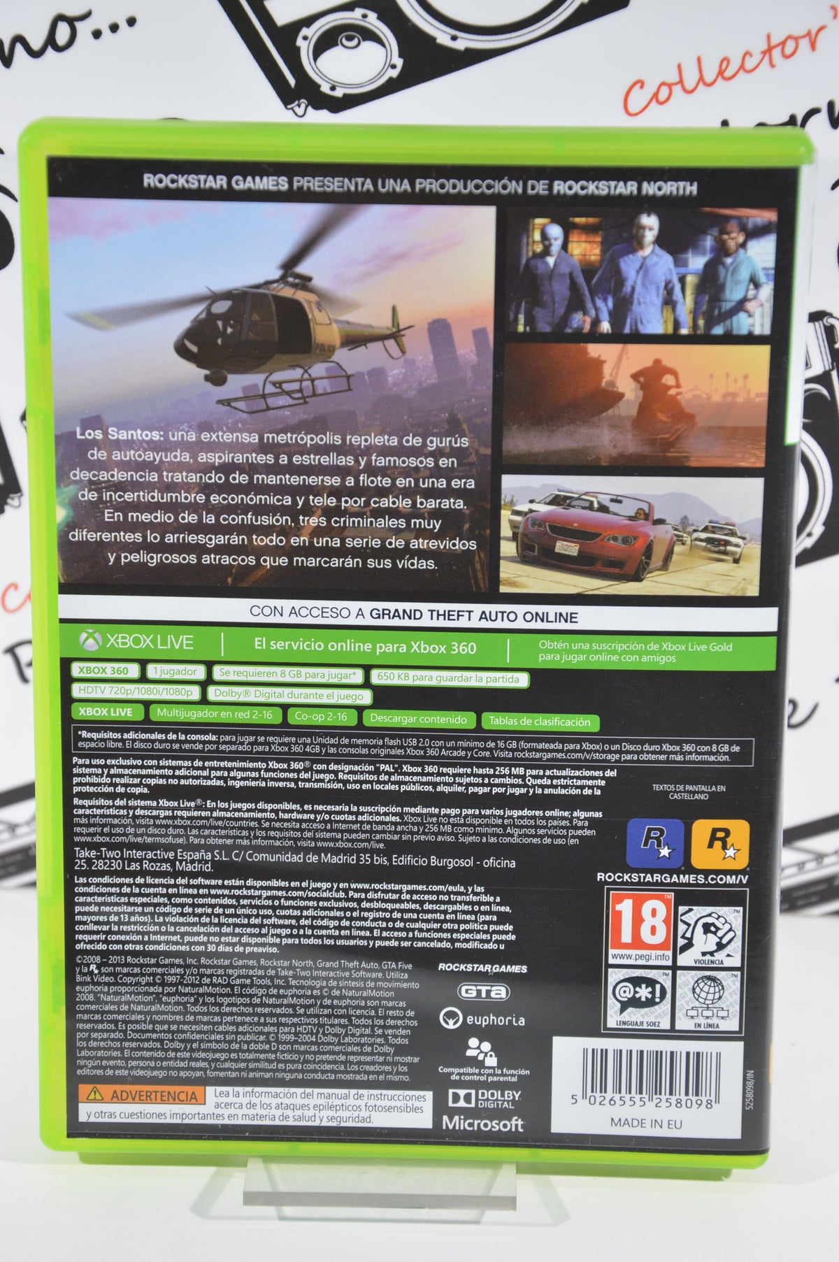 Grand theft auto V Gta V Xbox 360 18+ Multilingua con mappa