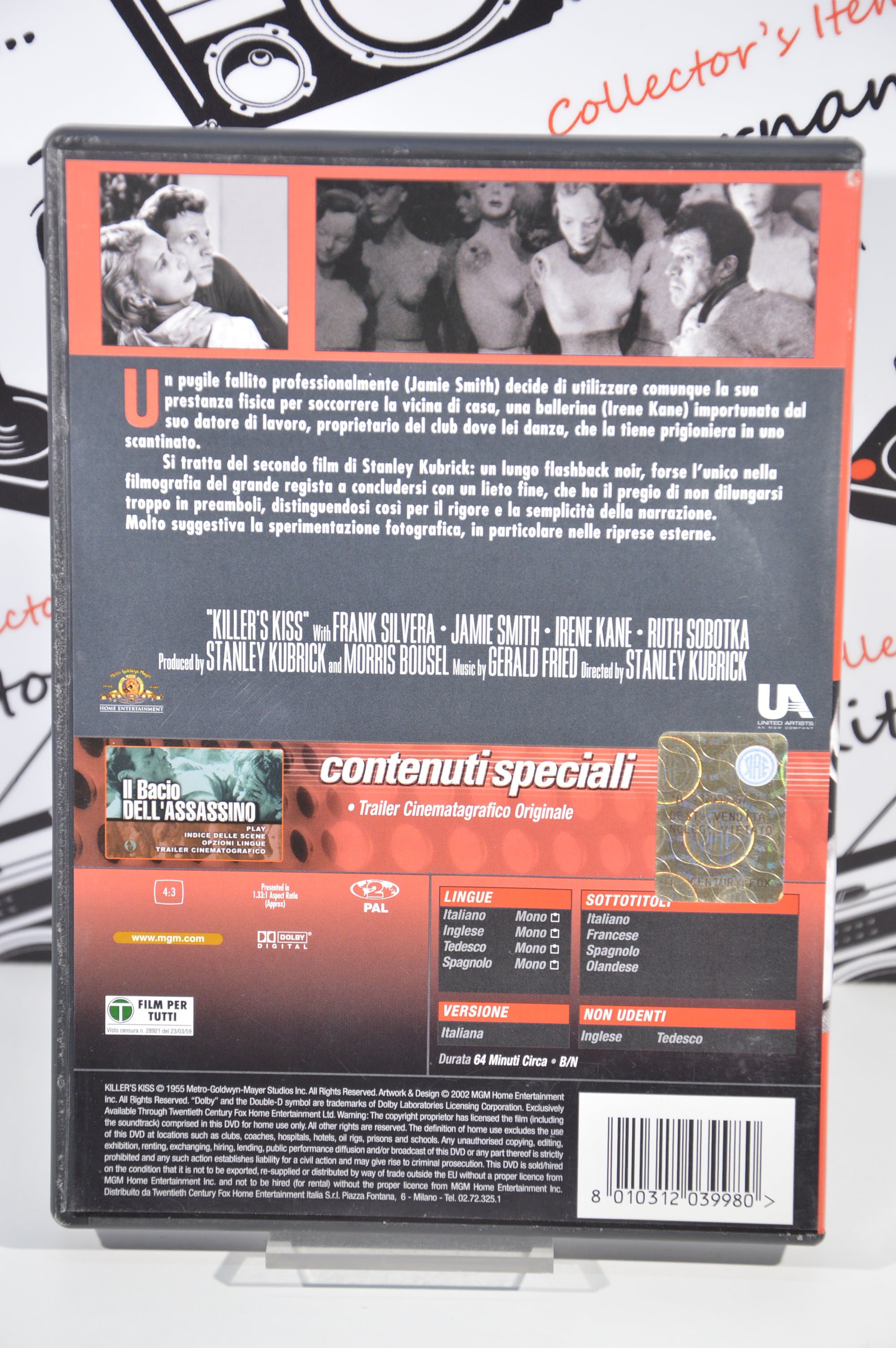 Il Bacio dell'assassino Dvd