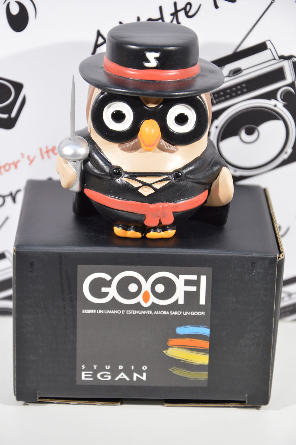Goofi studio Egan Zorro idea regalo gufi da collezione in ceramica