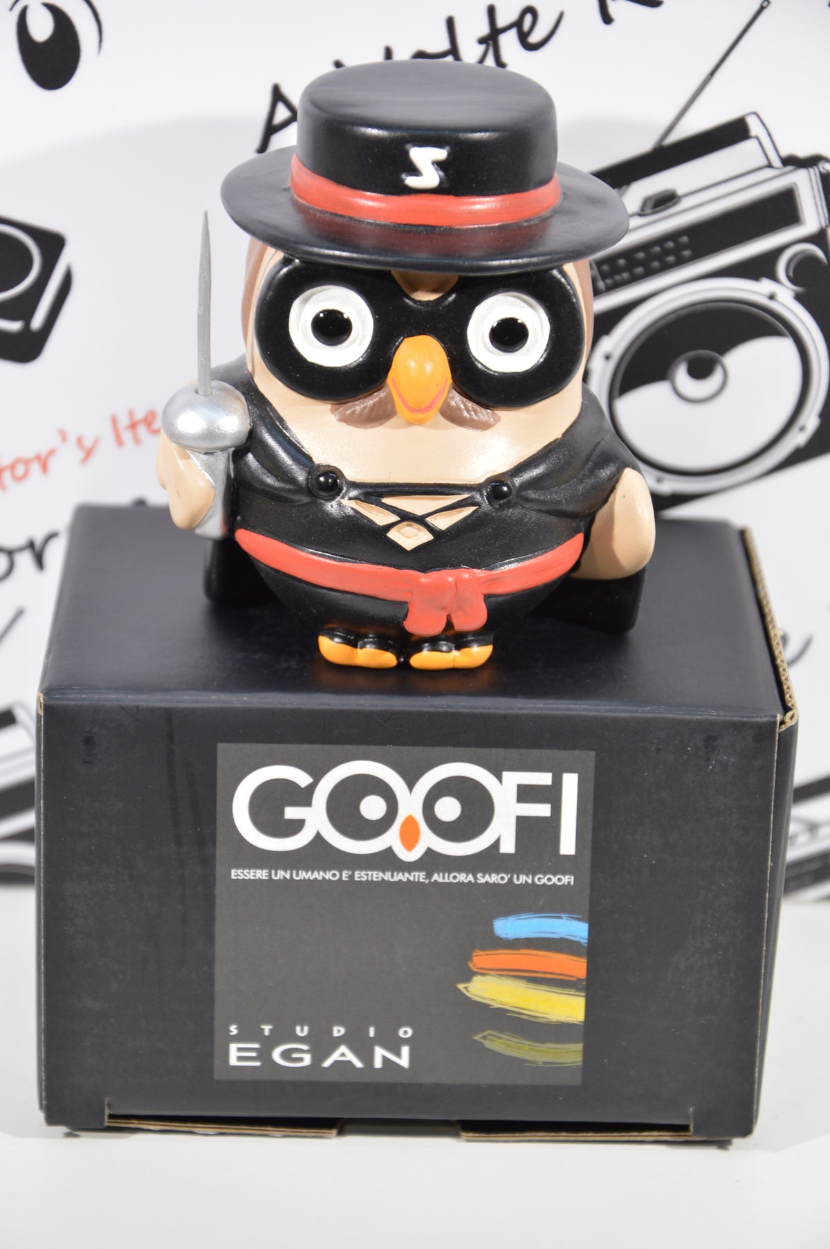 Goofi studio Egan Zorro idea regalo gufi da collezione in ceramica