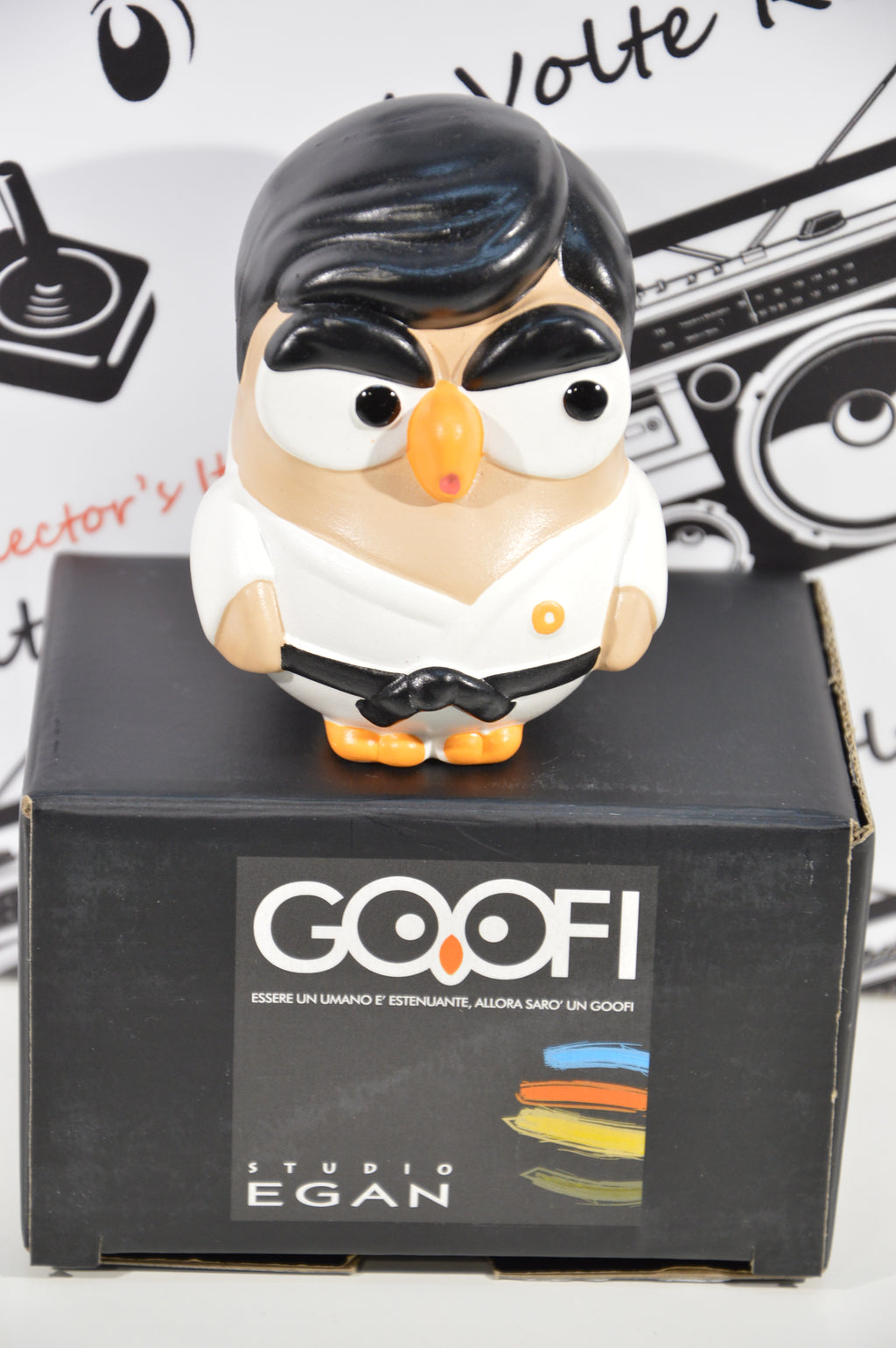 Goofi studio Judo idea regalo gufi da collezione in ceramica