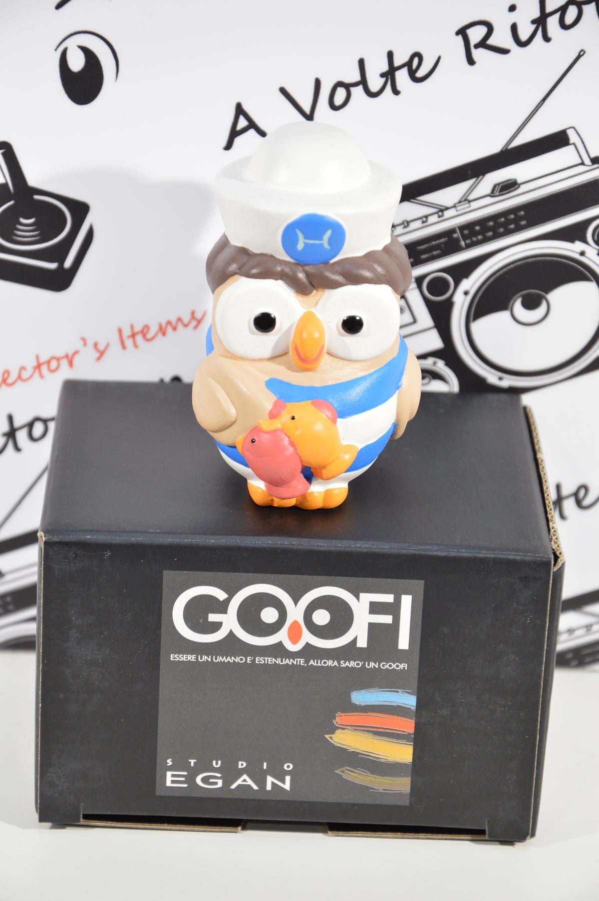 Goofi studio Pesci zodiaco idea regalo gufi da collezione in ceramica