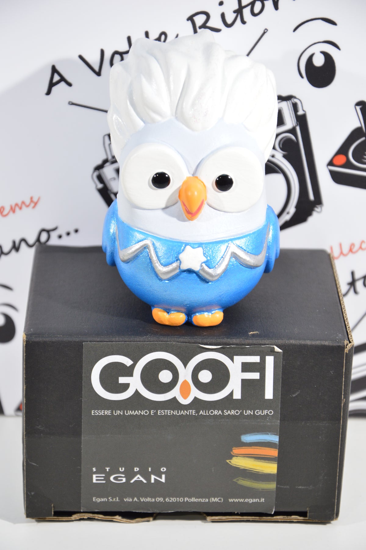 Goofi studio Jack Frost idea regalo gufi da collezione in ceramica