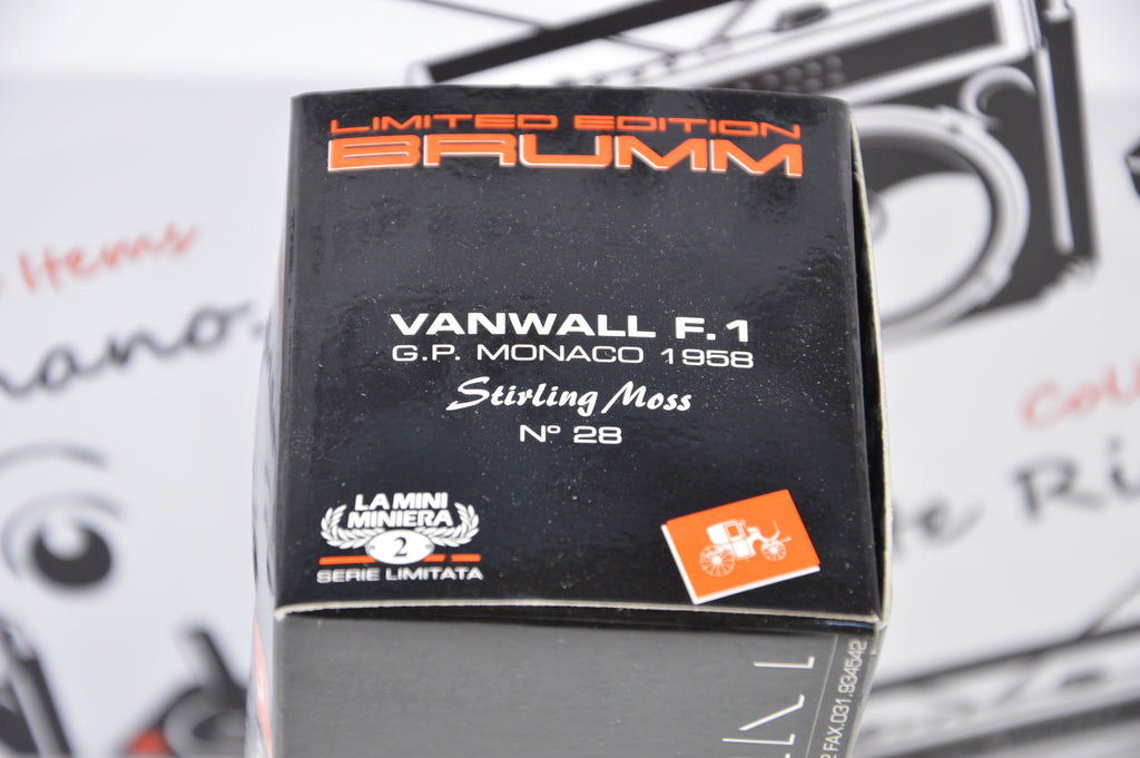 Vanwall F1 Striling Moss N° 28 Brumm