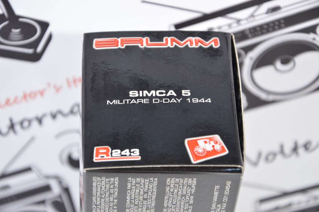 Simca 5 Militare D-Day 1944 Brumm