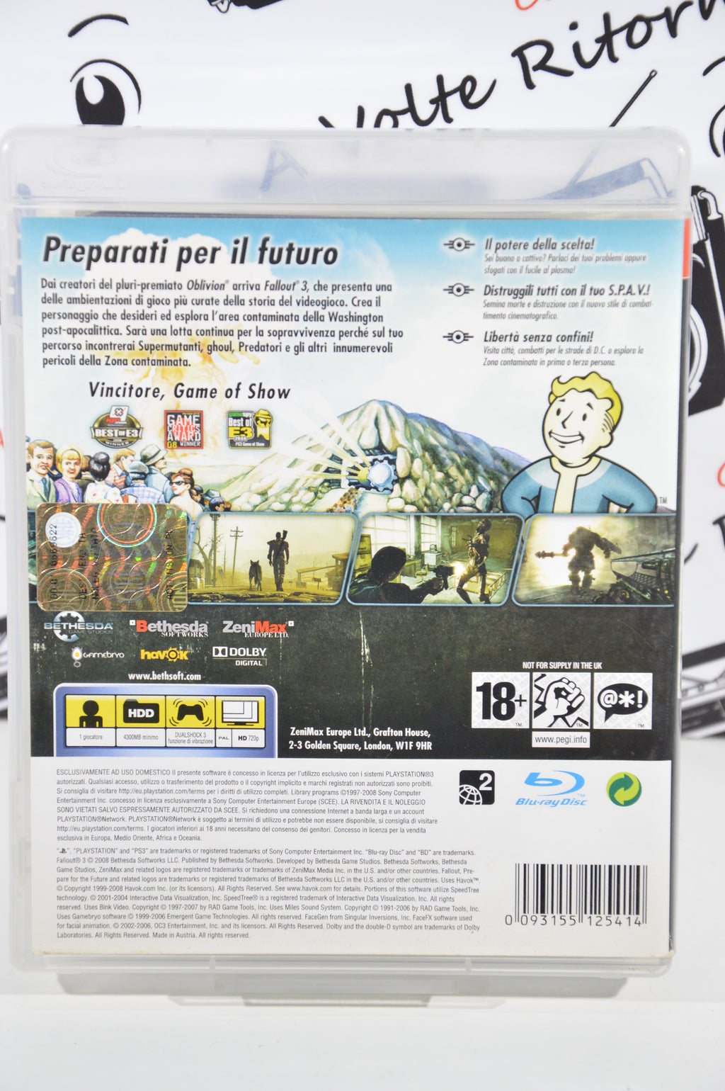 Fallout 3 PlayStation 3 18+ Multilingua