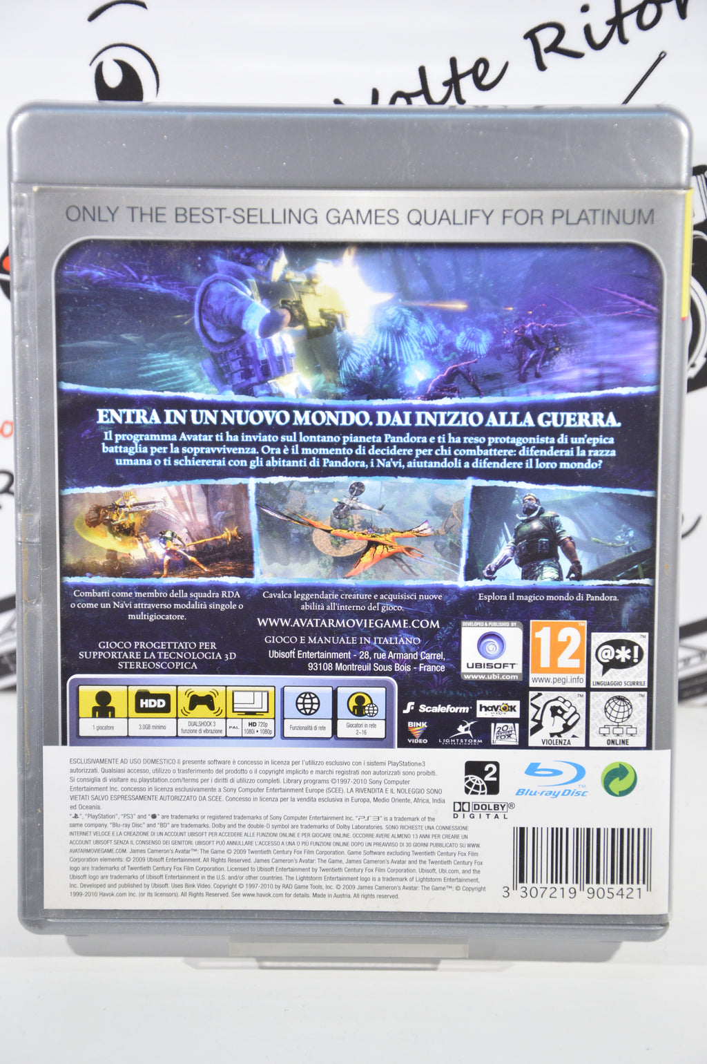 Avatar il gioco platinum PlayStation 3 12+ Multilingua