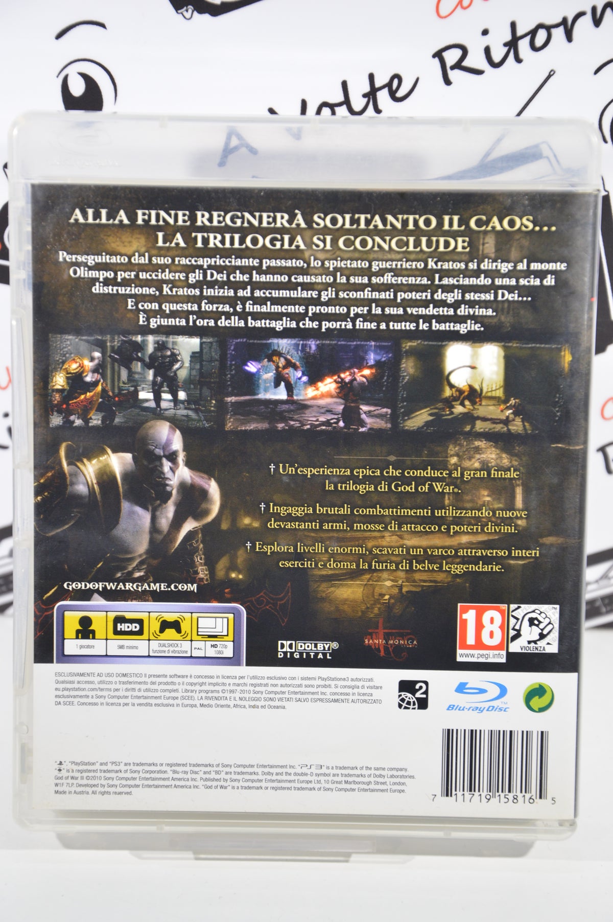 God of War III PlayStation 3 18+ Multilingua