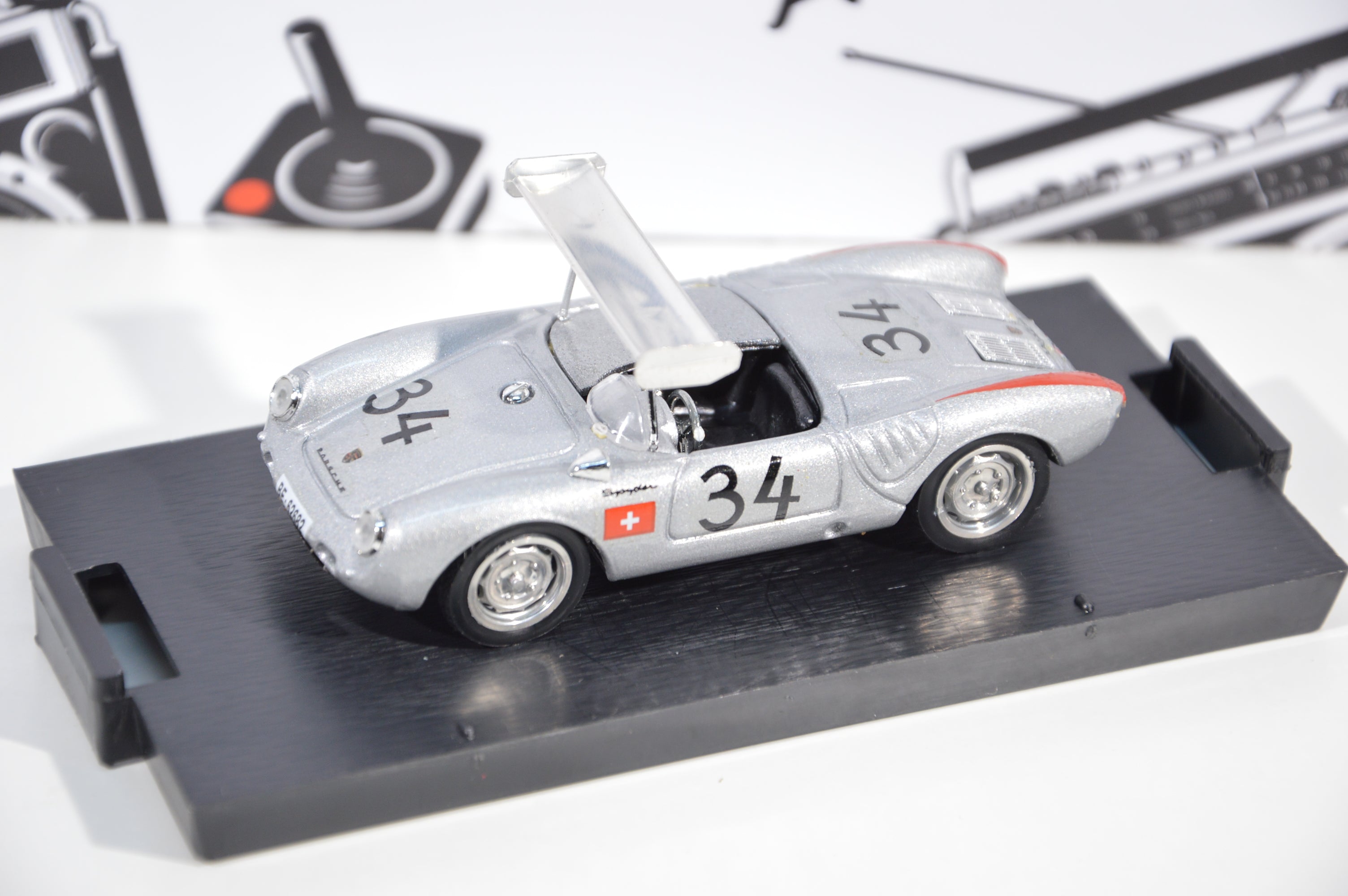 Porsche 550 rs 1000 km Nurburgring M. May 1956 Brumm