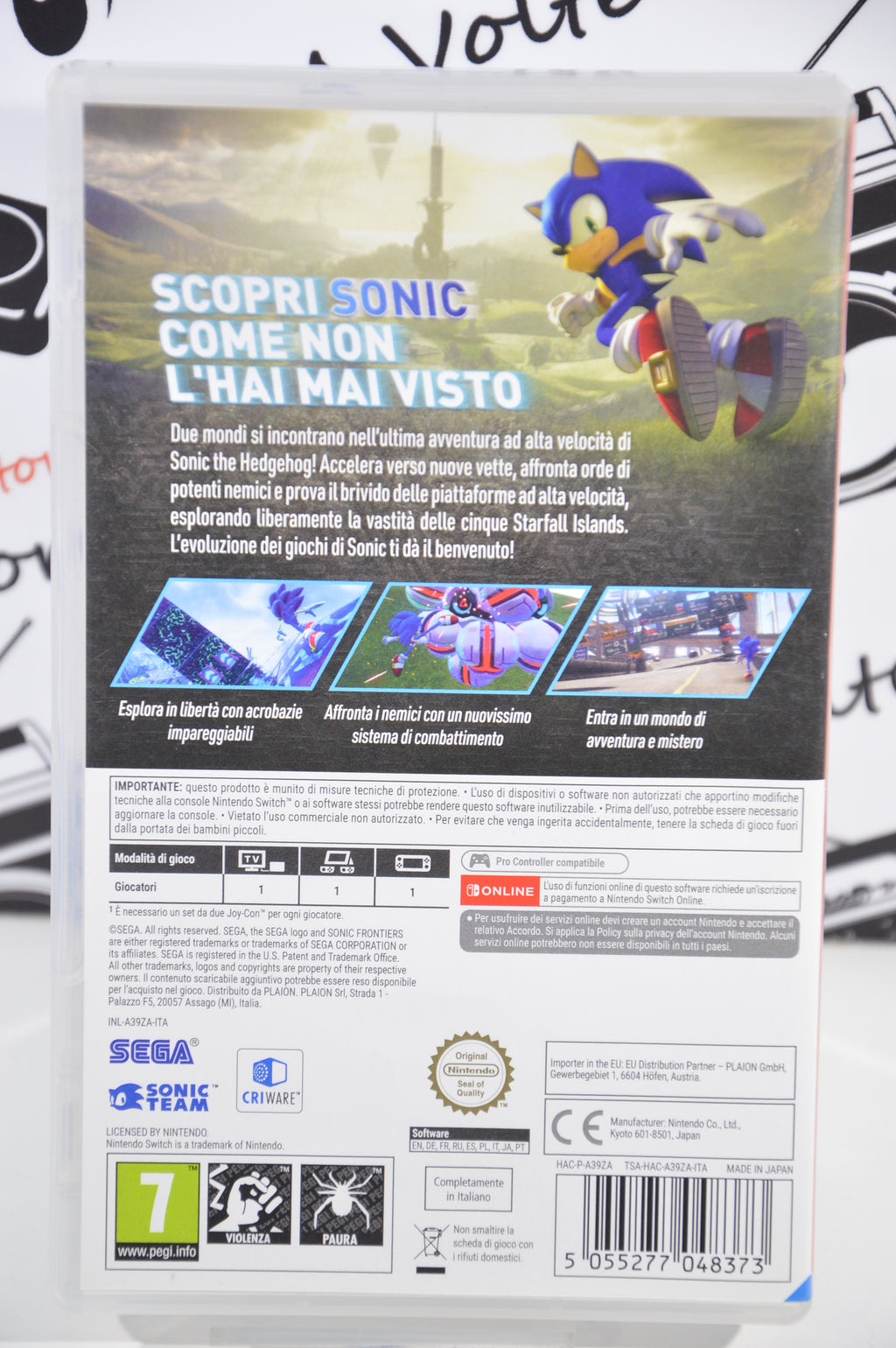 Sonic Frontiers Nintendo Switch 7+