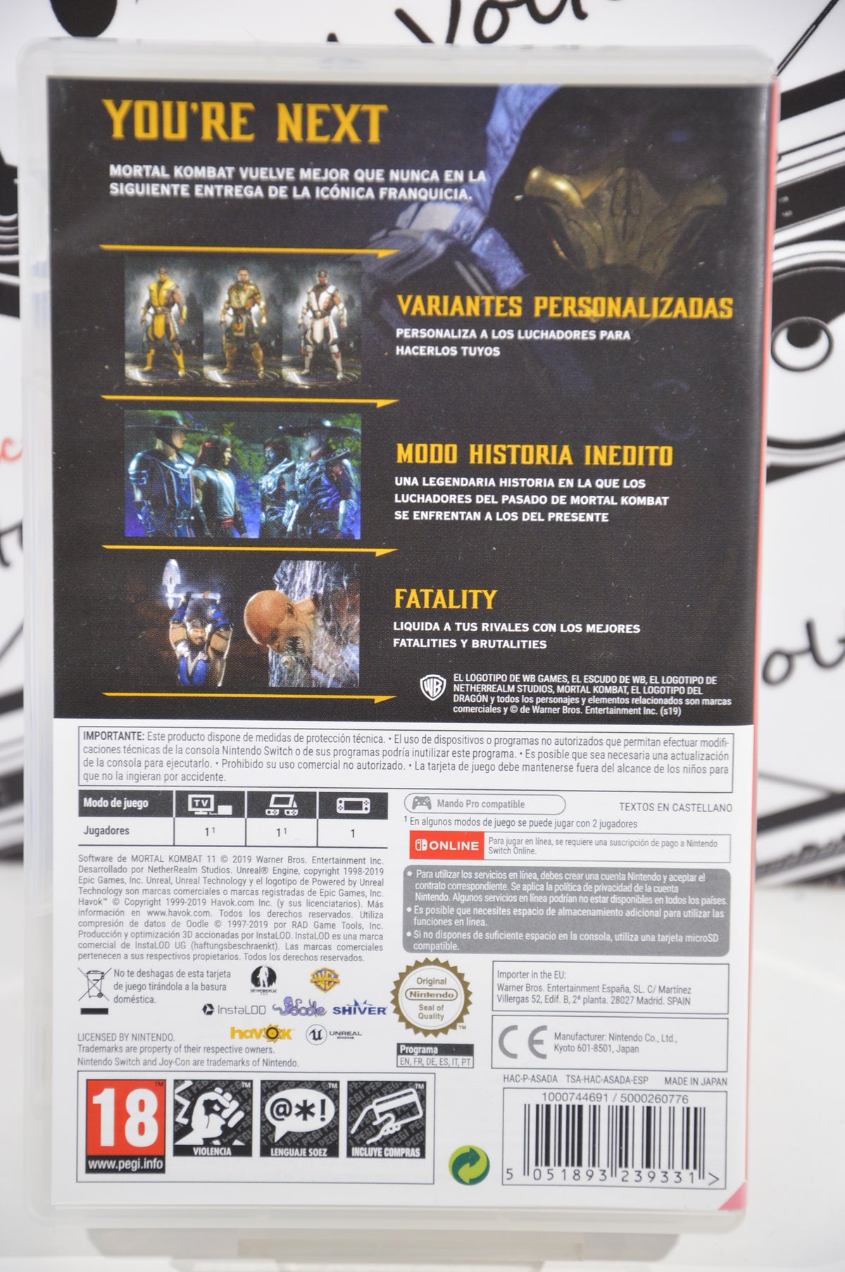 Mortal Kombat 11 Nintendo Switch 18+