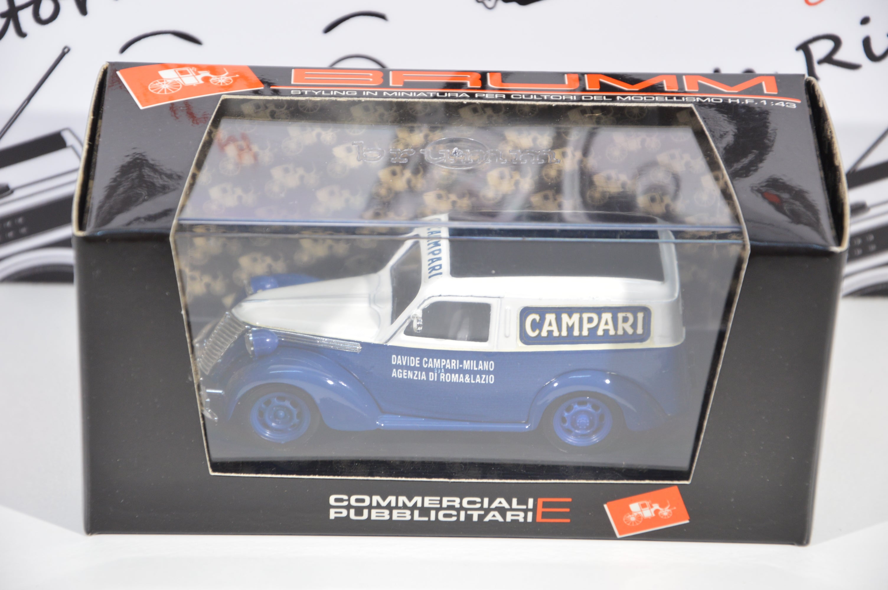 Fiat 1100E Furgone Campari 1952 Brumm
