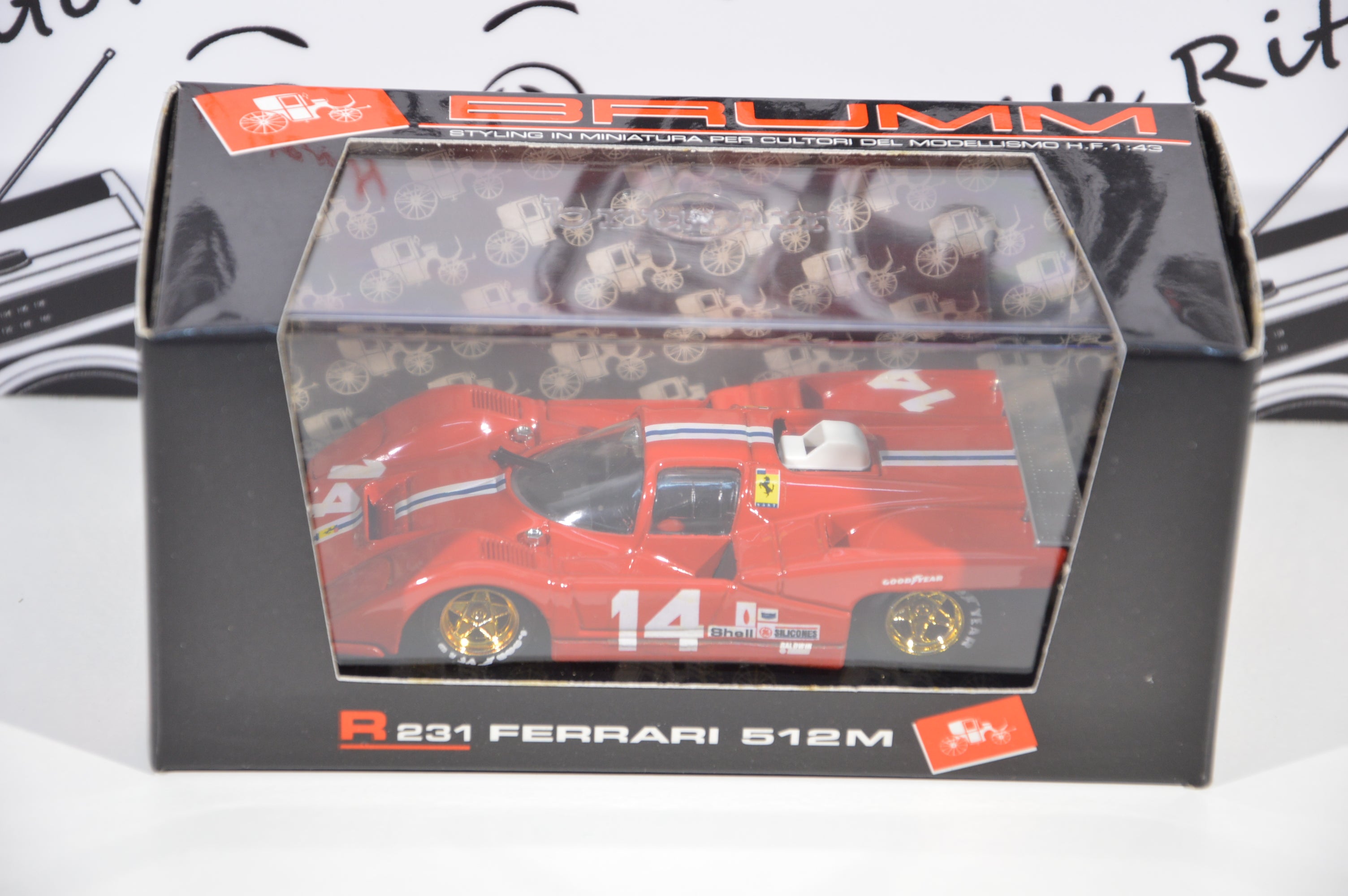 Ferrari 512M scuderia Nart Posey-Bucknum 1971 Brumm