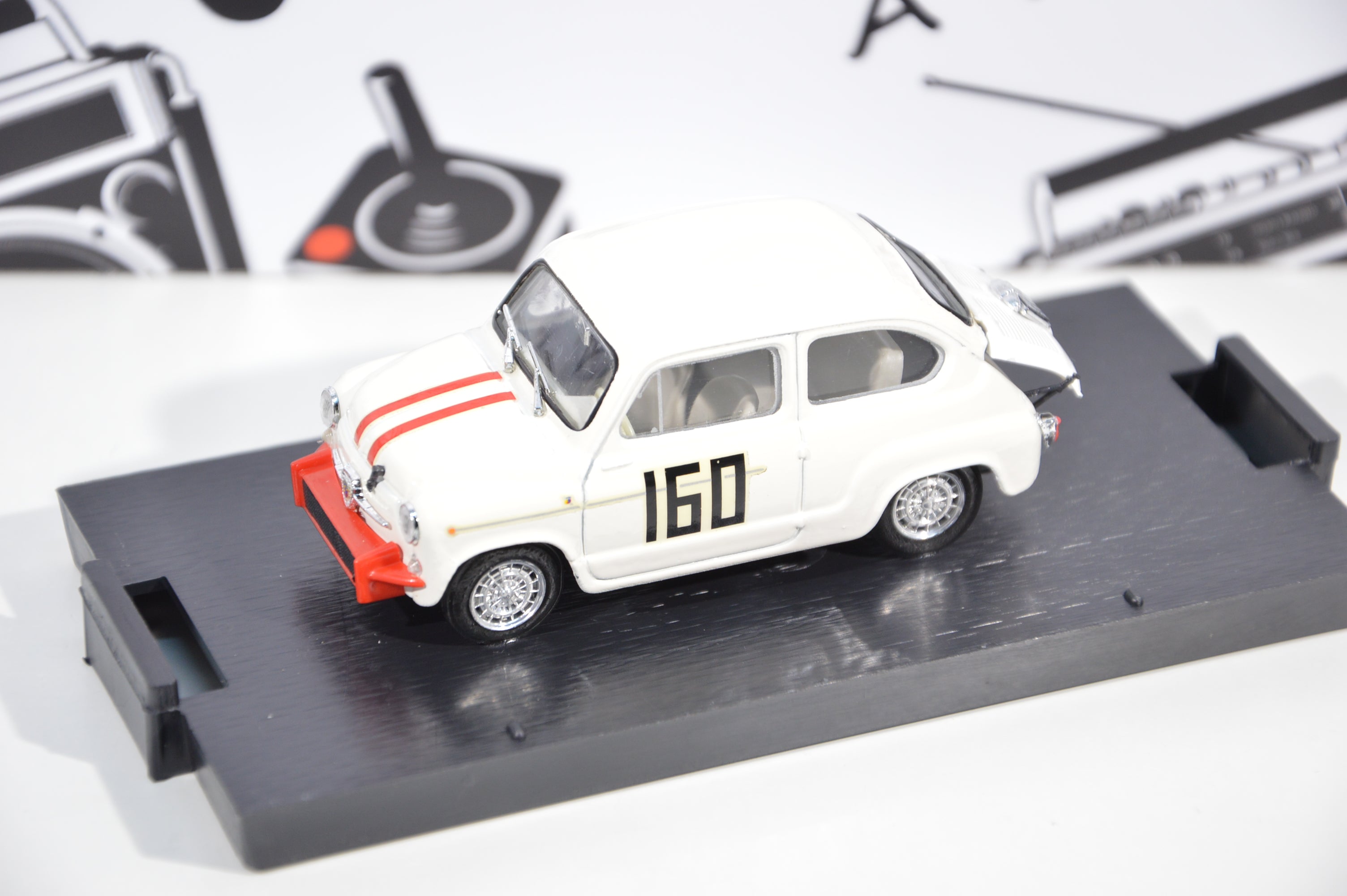 Fiat Abarth 850tc Pieve santo Stefano Piero Falorni 1962 Brumm