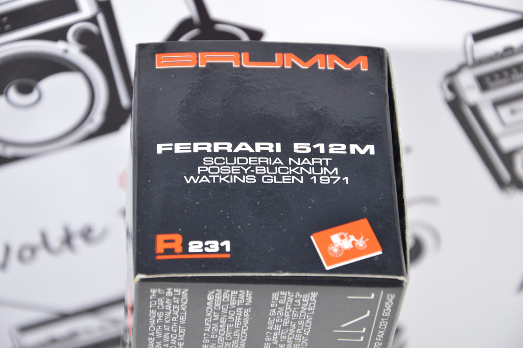 Ferrari 512M scuderia Nart Posey-Bucknum 1971 Brumm