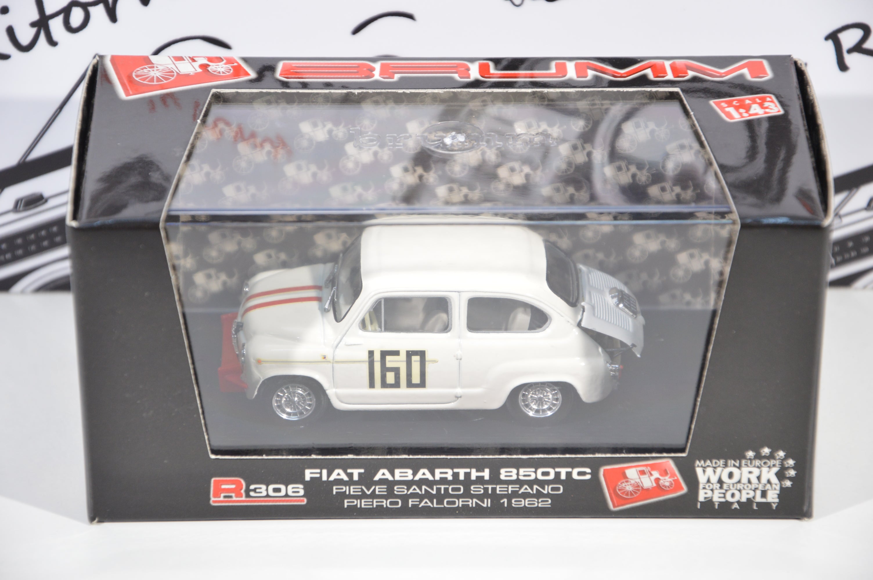 Fiat Abarth 850tc Pieve santo Stefano Piero Falorni 1962 Brumm
