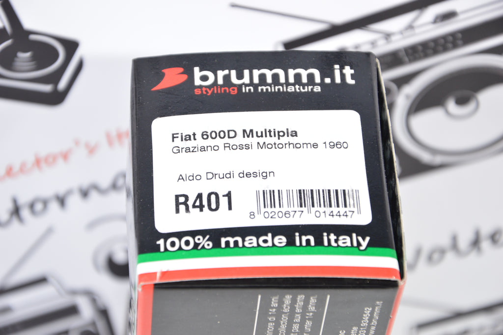 Fiat 600D Multipla Graziano Rossi motorhome 1960 Aldo Drudi design Brumm