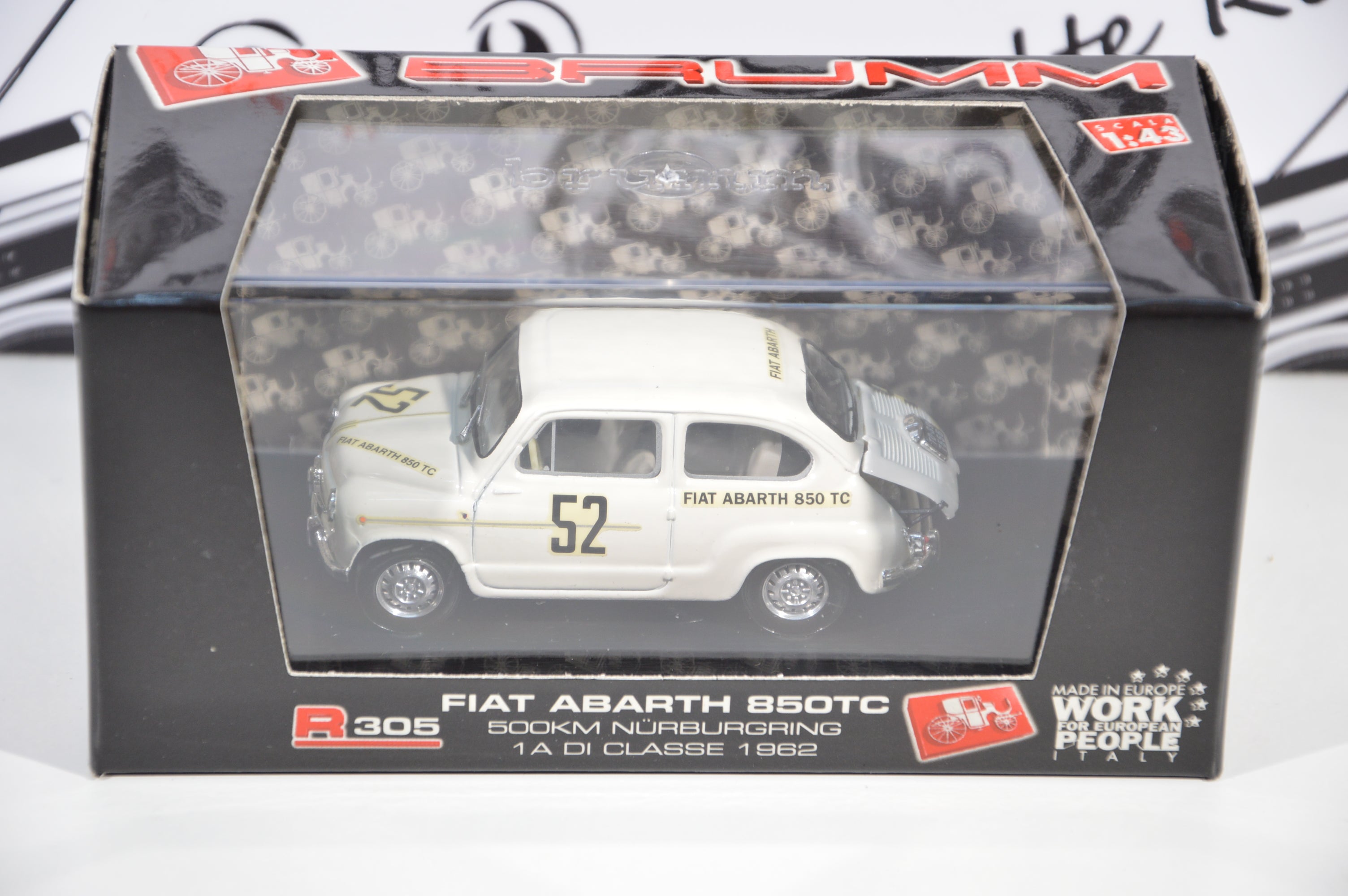 Fiat Abarth 850TC 500 Km Nurburgring 1a di classe 1962 Brumm
