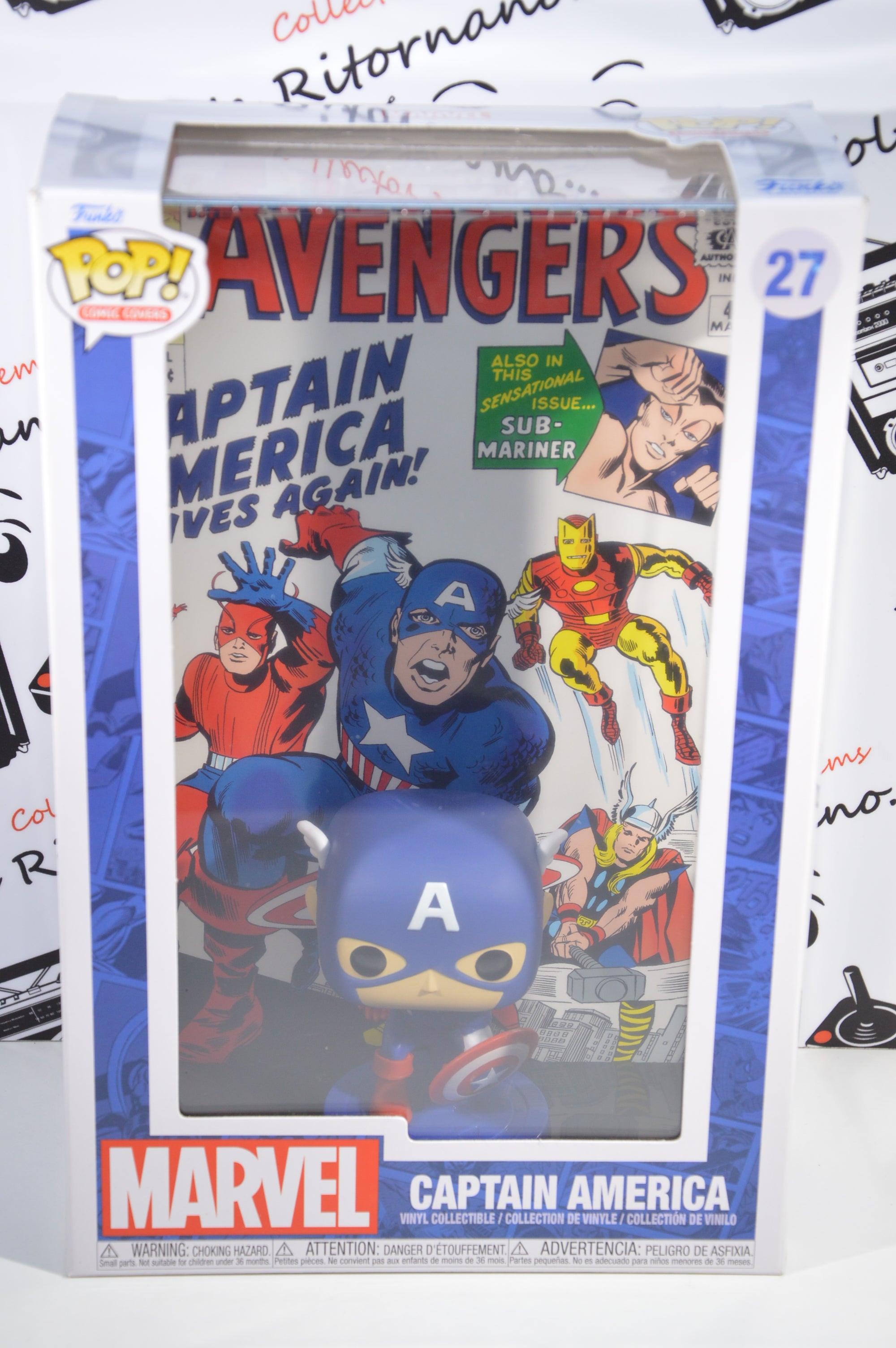 Captain America funko pop comic cover #27