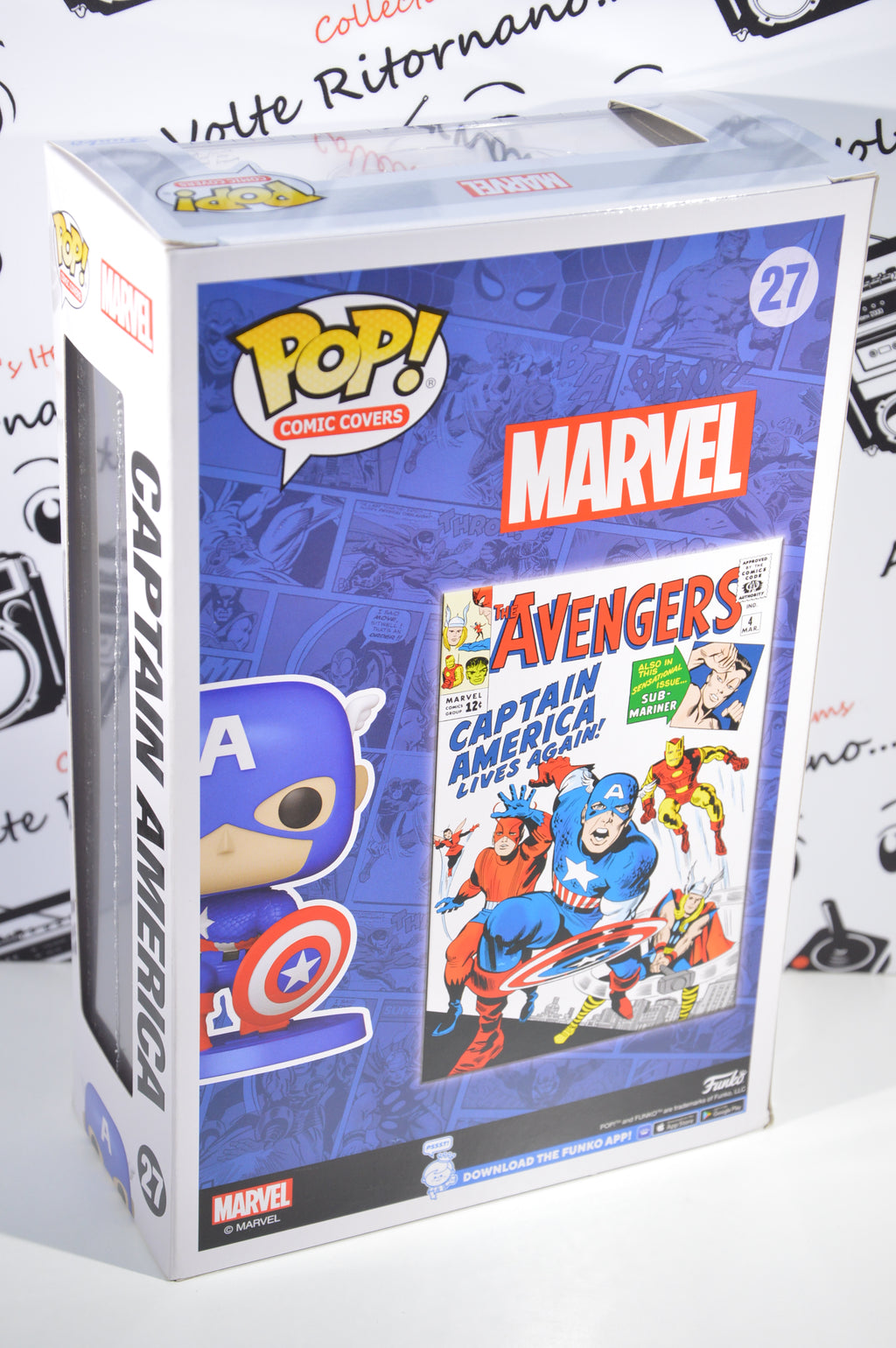 Captain America funko pop comic cover #27