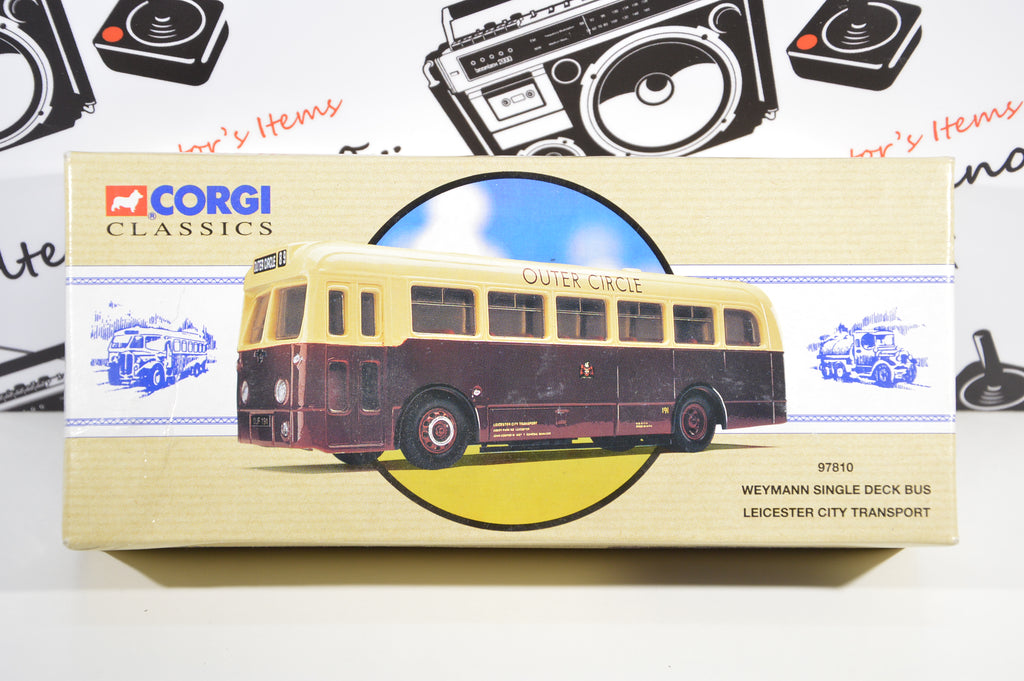 Weymann single deck bus Leicester city transport Corgi 1:50