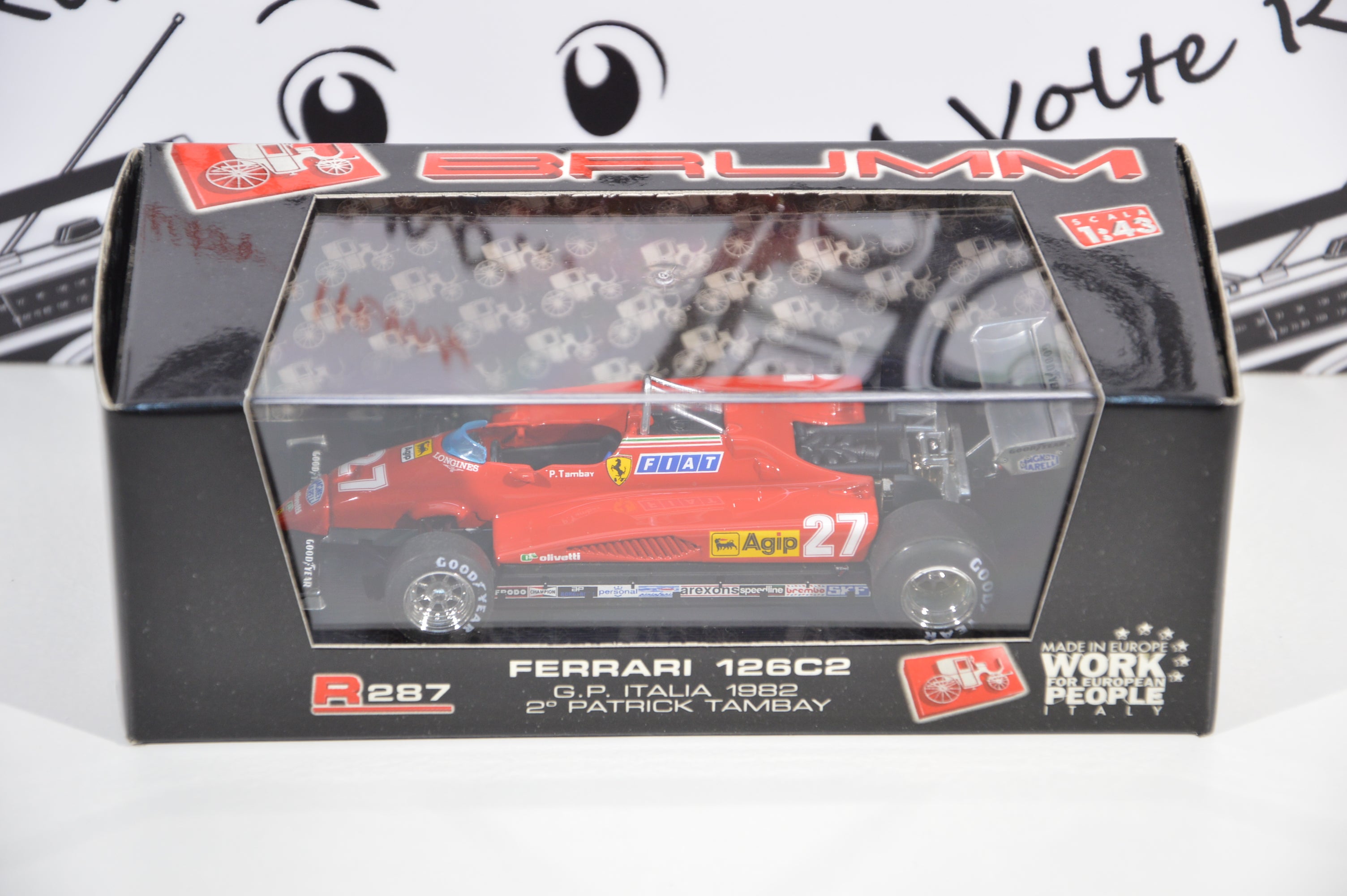 Ferrari 126 c2 Gp Italia 1982 2° Patrick Tambay Brumm 1:43
