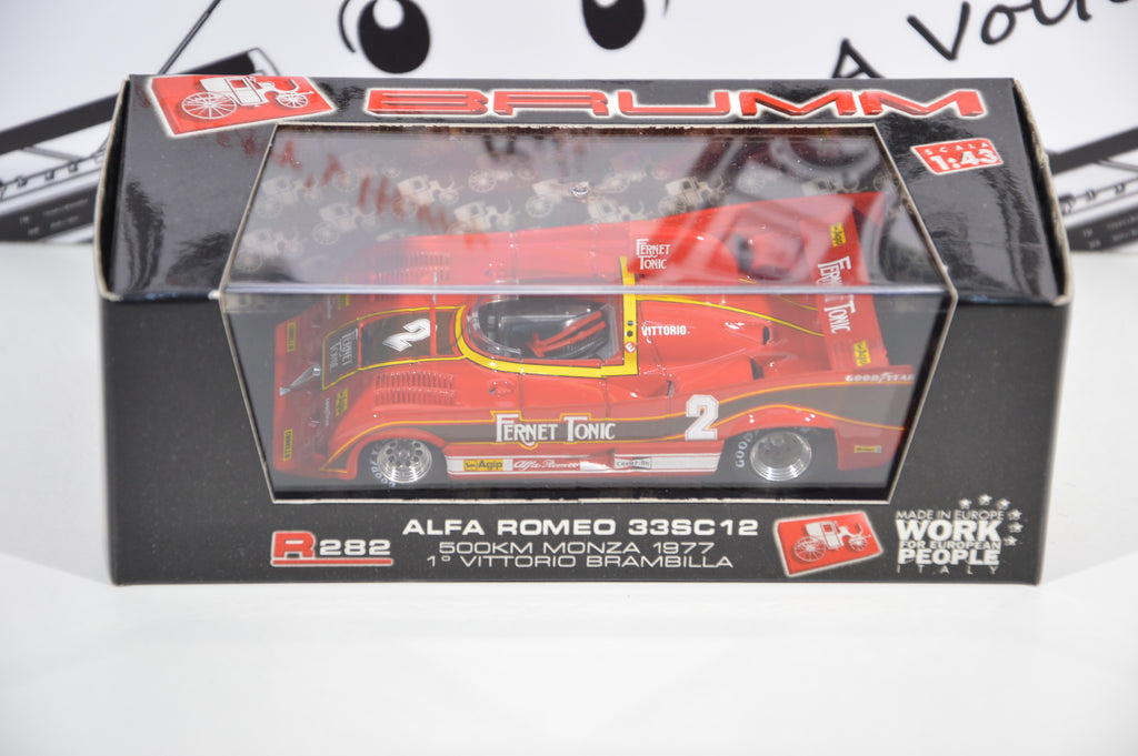 Alfa Romeo 33sc12 500 km Monza 1977 1° Vittorio Brambilla Brumm 1:43