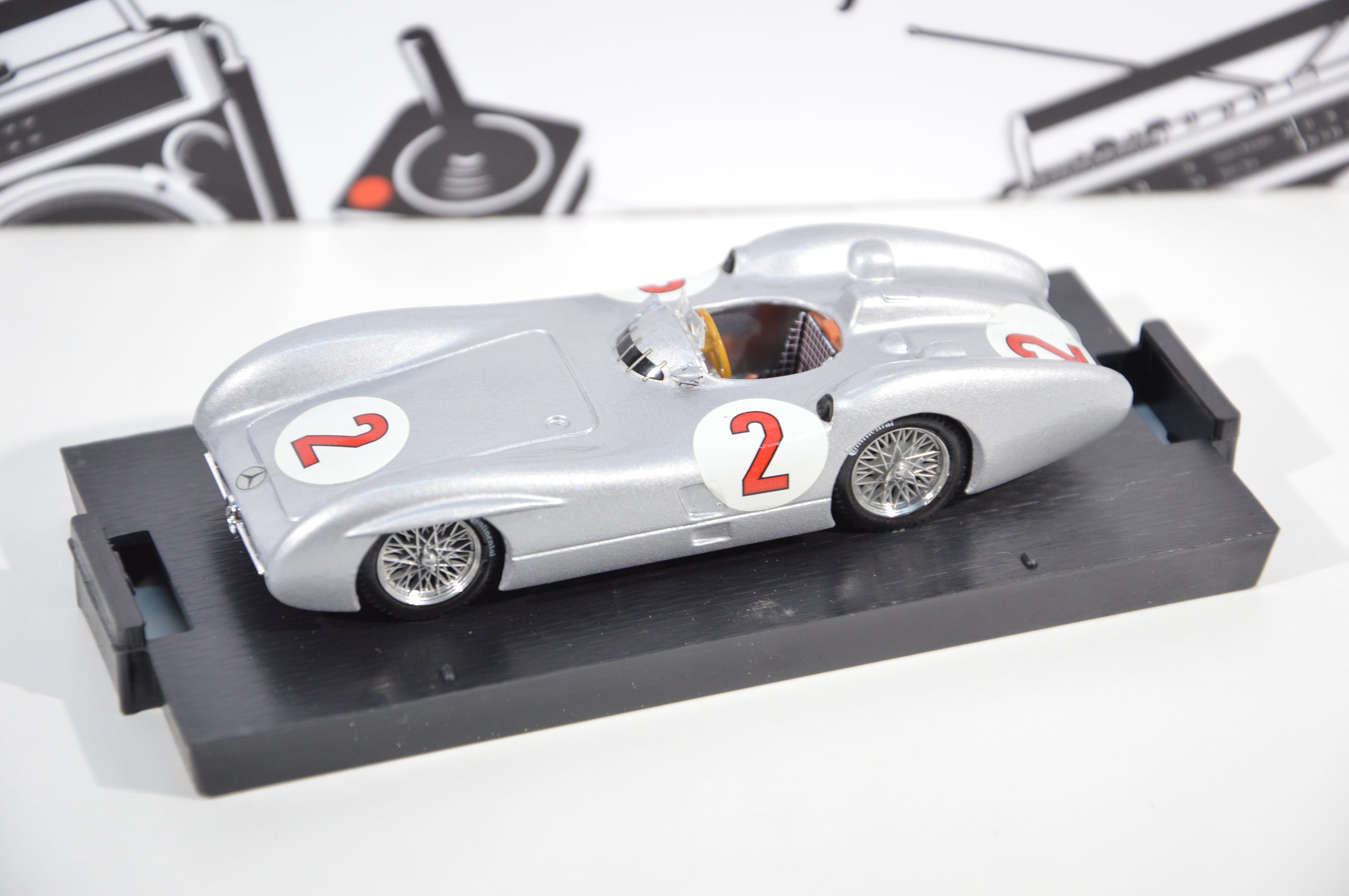Mercedes w196c Gp Gran Bretagna 1954 Karl Kling Brumm 1:43