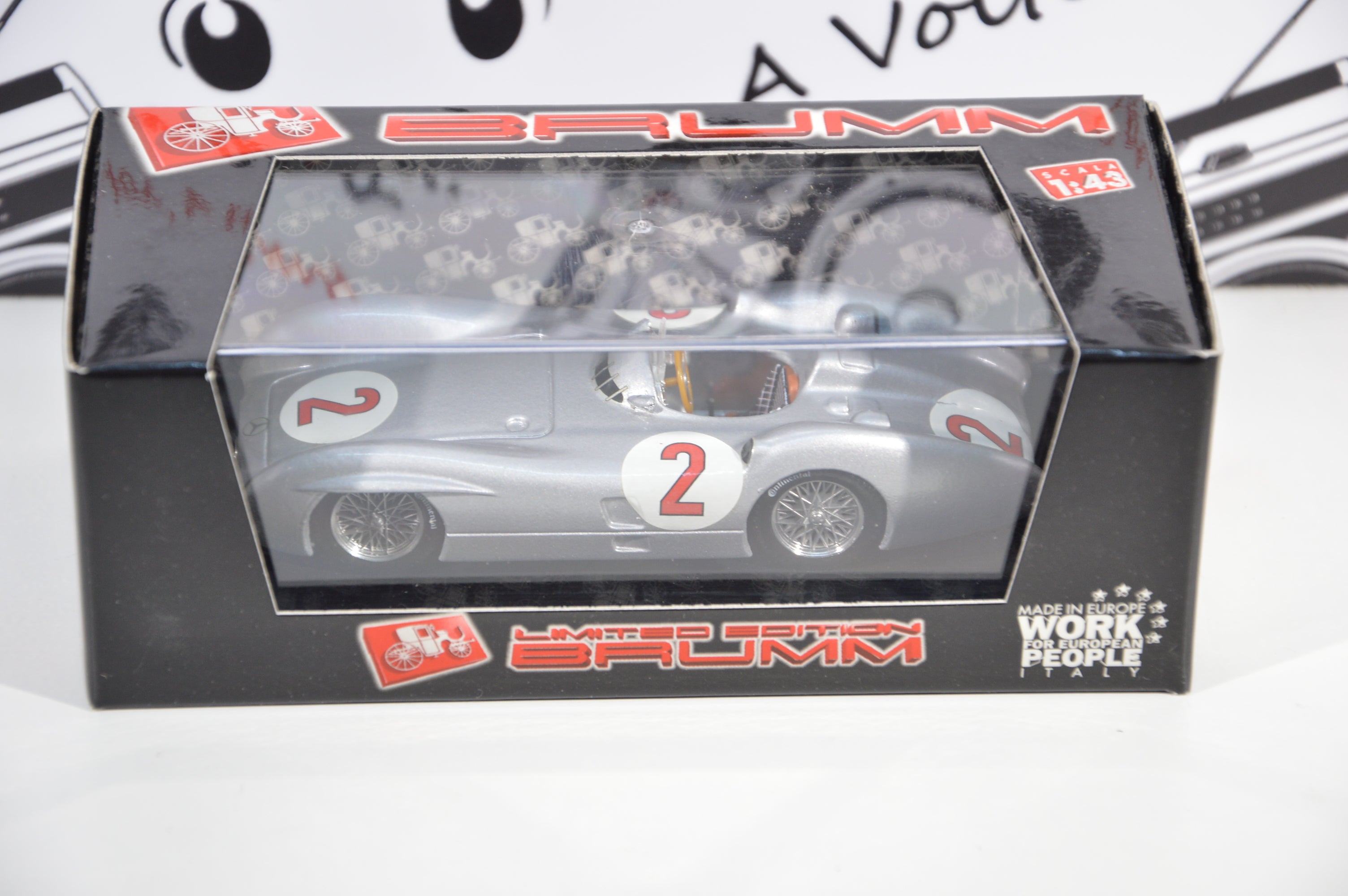 Mercedes w196c Gp Gran Bretagna 1954 Karl Kling Brumm 1:43