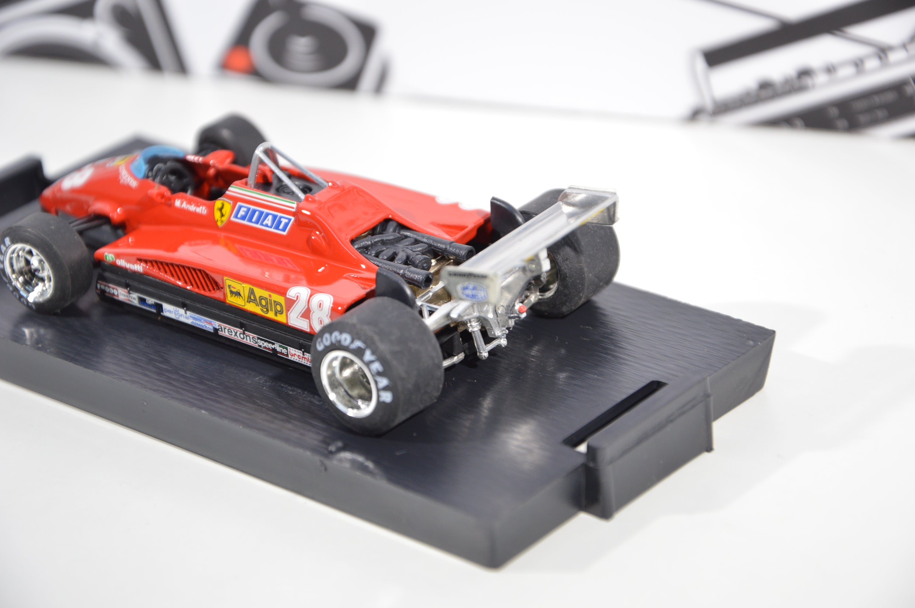 Ferrari 126 c2 Gp Italia 1982 3° Mario Andretti Brumm 1:43