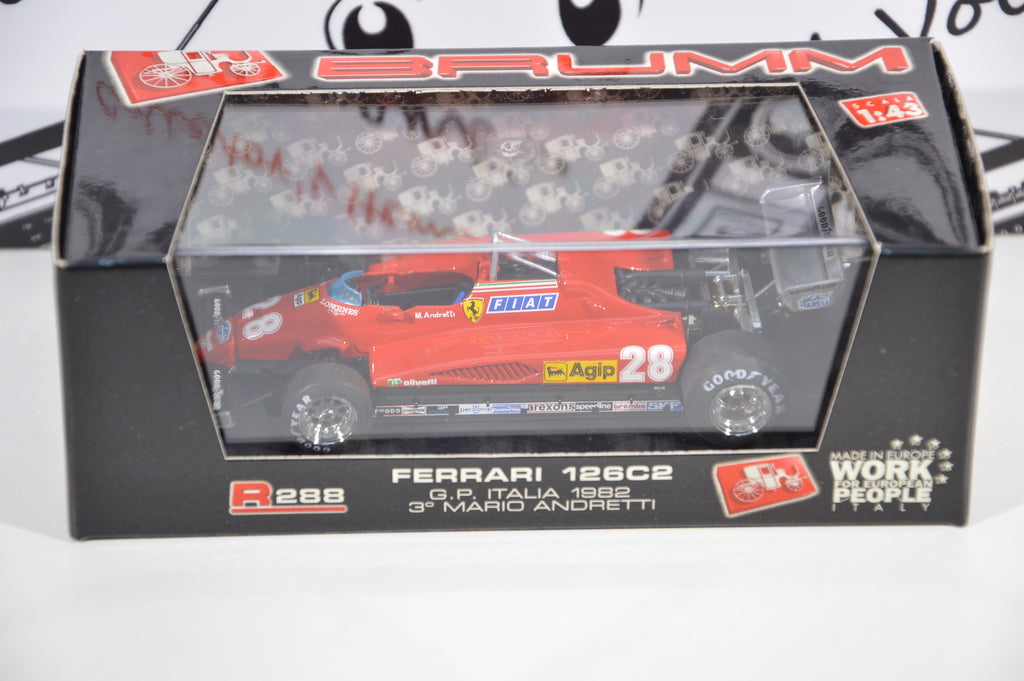 Ferrari 126 c2 Gp Italia 1982 3° Mario Andretti Brumm 1:43