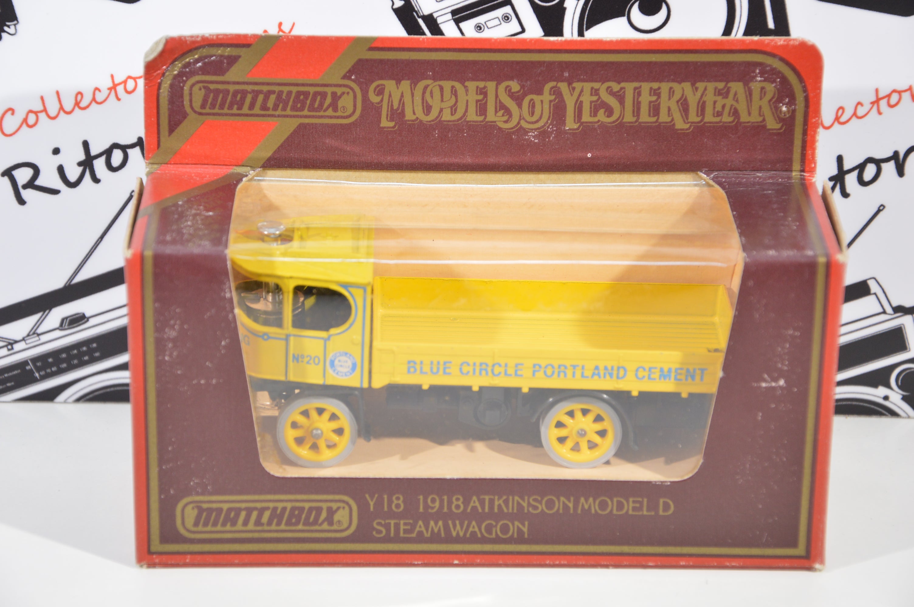 Atkinson Model D steam wagon 1918 Matchbox 11 cm