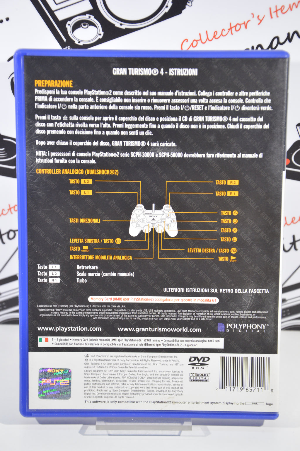 Gran Turismo 4 versione noleggio Playstation 2