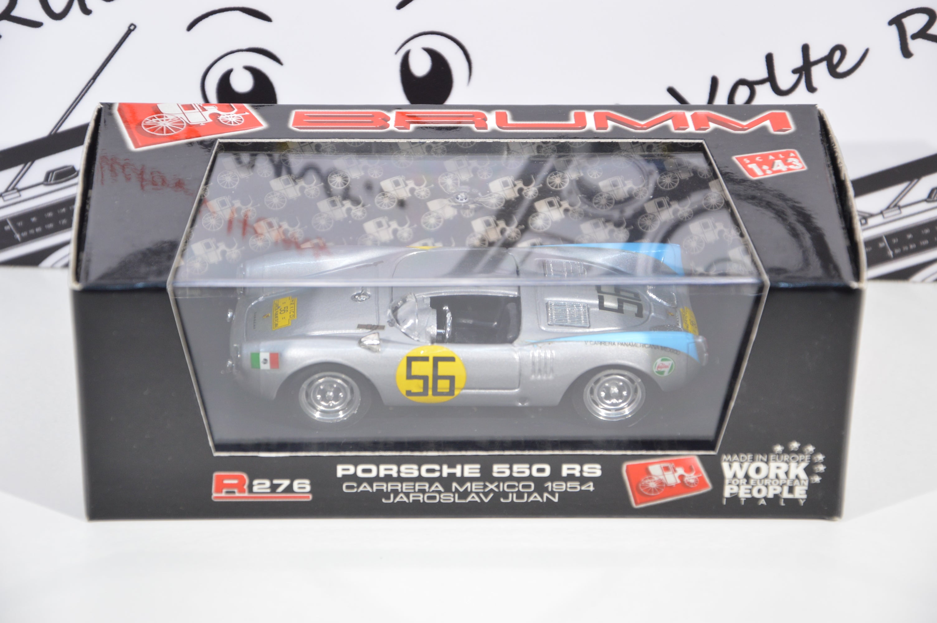 Porsche 550 rs Carrera Mexico Jaroslav Juan Brumm 1:43