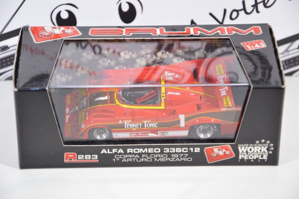 Alfa Romeo 33sc12 Coppa Florio 1977 1° Arturo Merzario Brumm 1:43