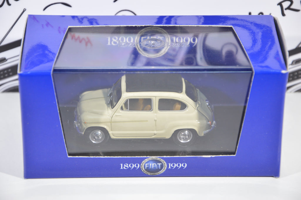 Fiat 600D trasformabile chiusa 1960 avorio 235 Brumm 1:43