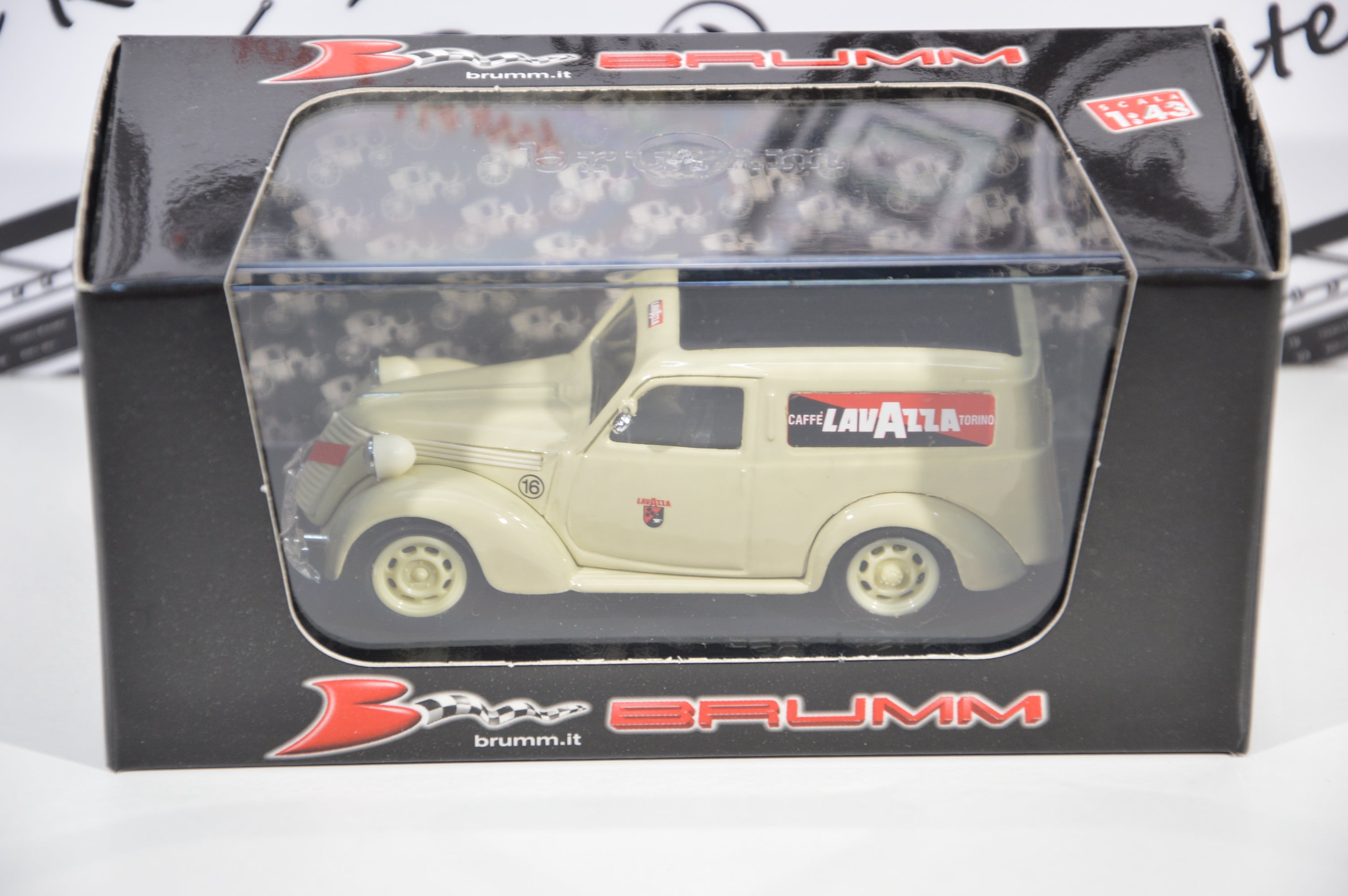 Fiat 1100 E Furgone Lavazza 1950 Brumm 1:43