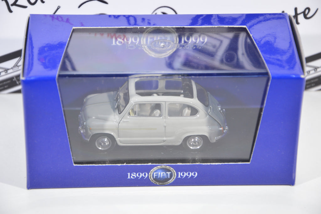 Fiat 600D trasformabile aperta 1960 grigio medio 602 Brumm 1:43